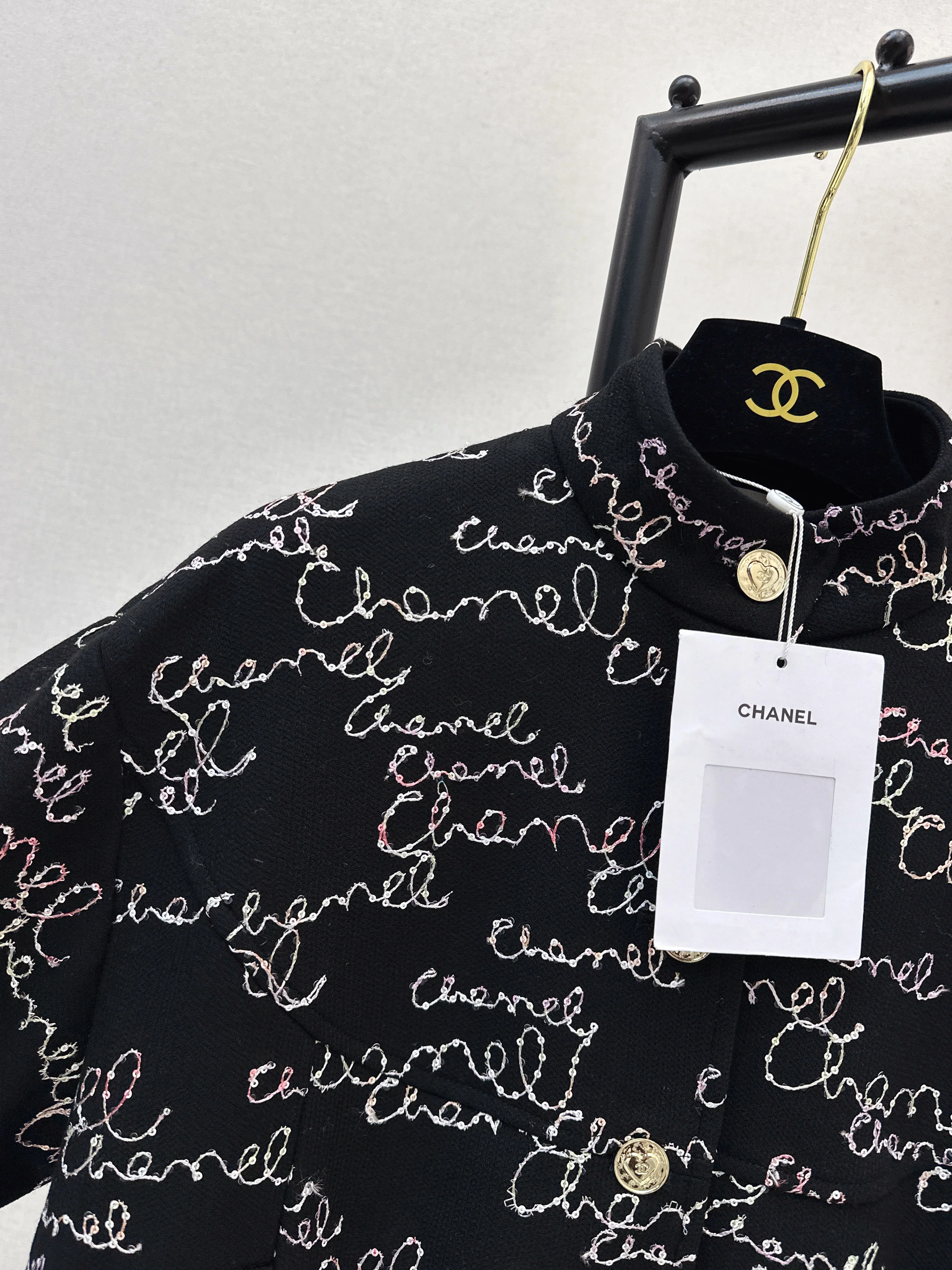 Chan 26ss sequin embroidery jacket