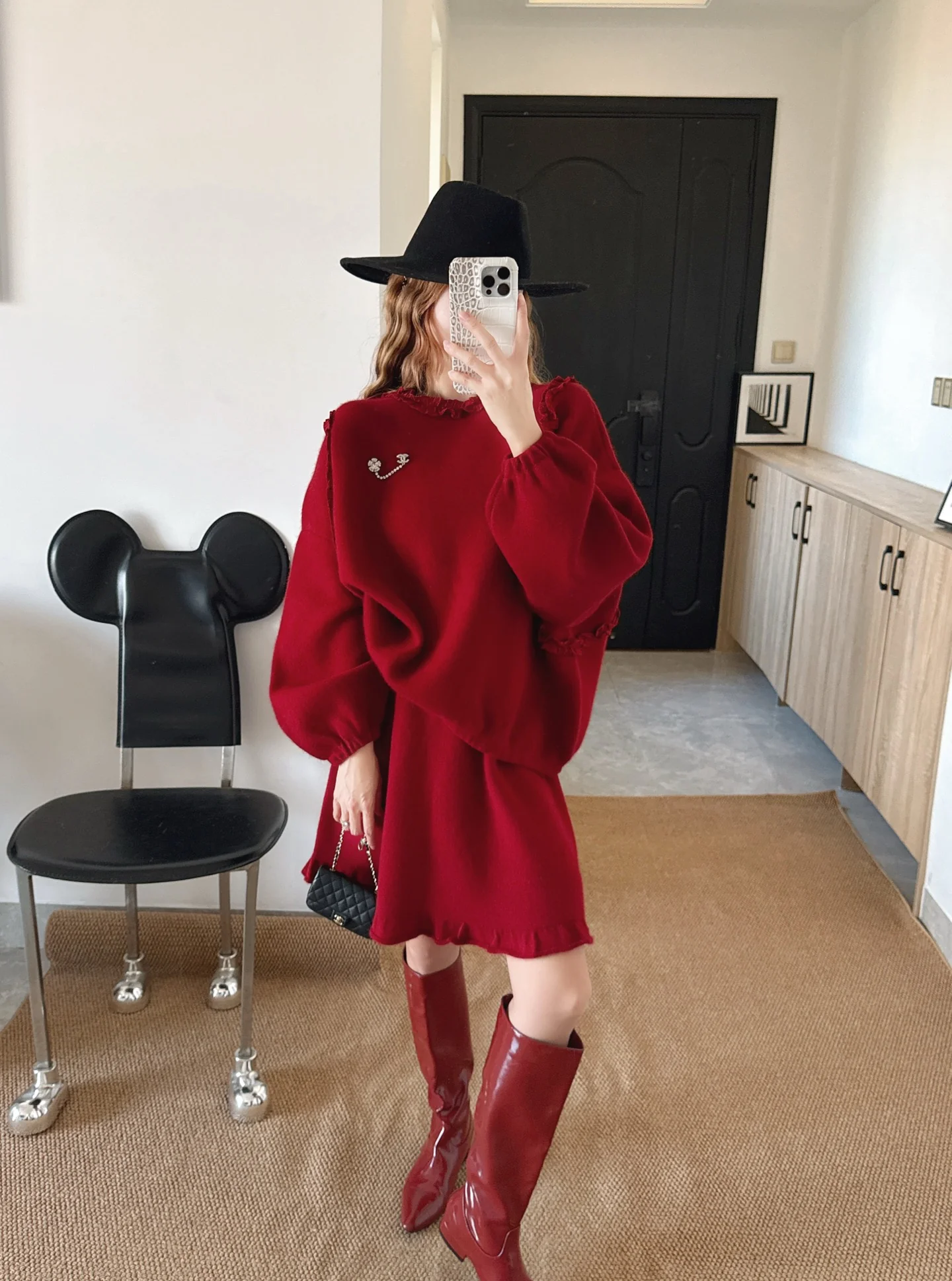 Chan 26ss wool outfit set