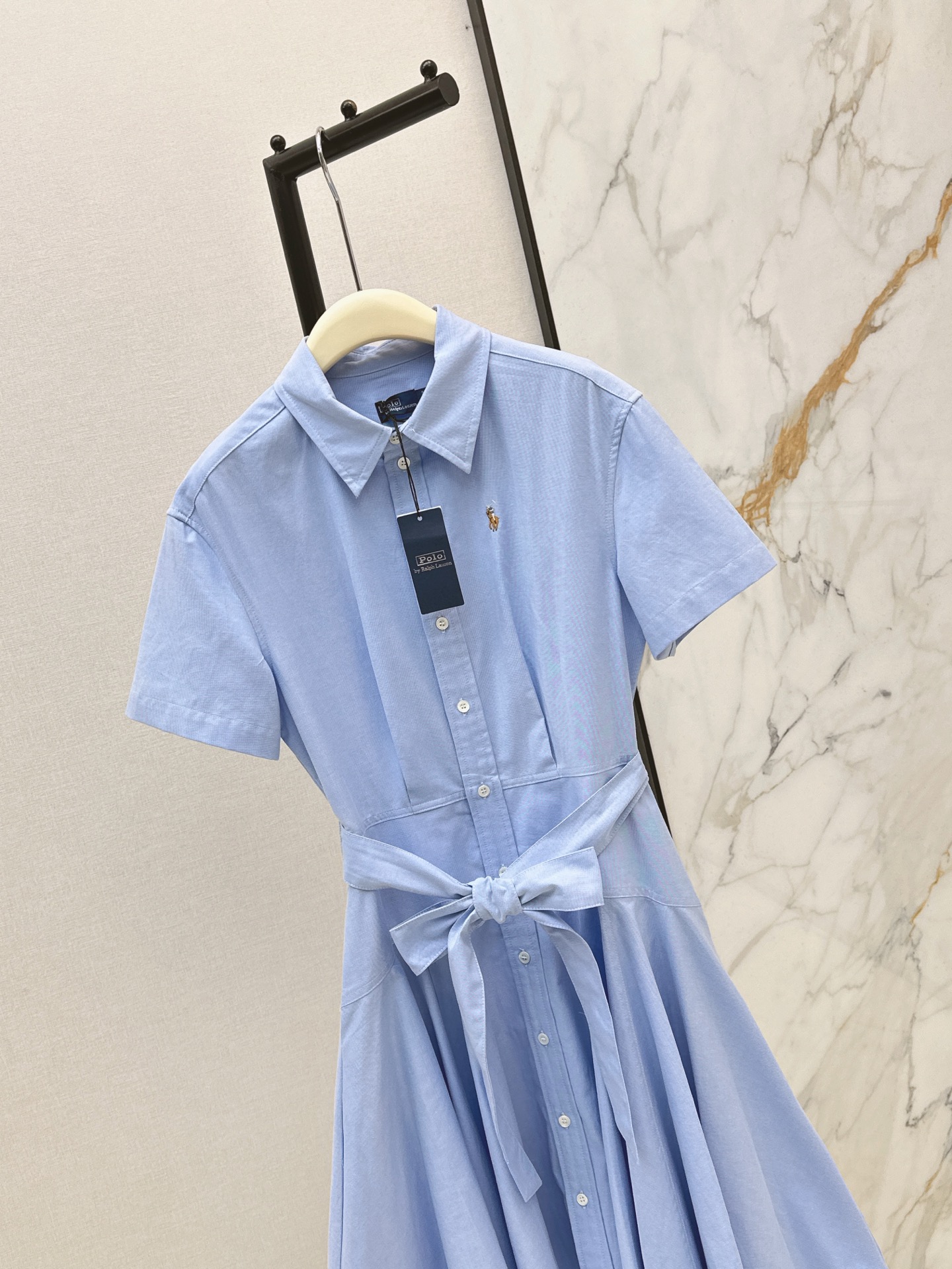 Ralp 26ss belted shirt dress