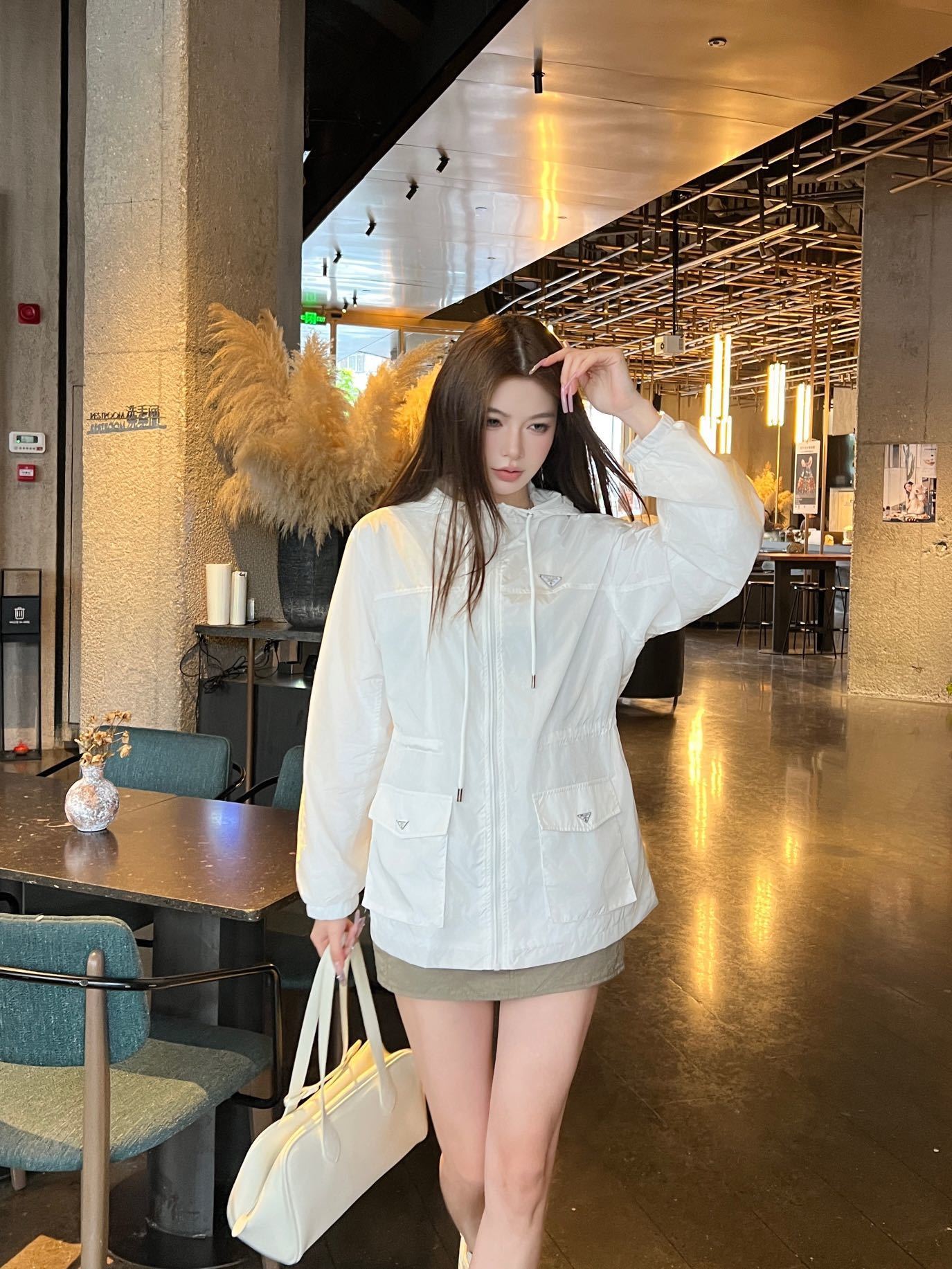 Pra 26SS Hooded Windbreaker Jacket