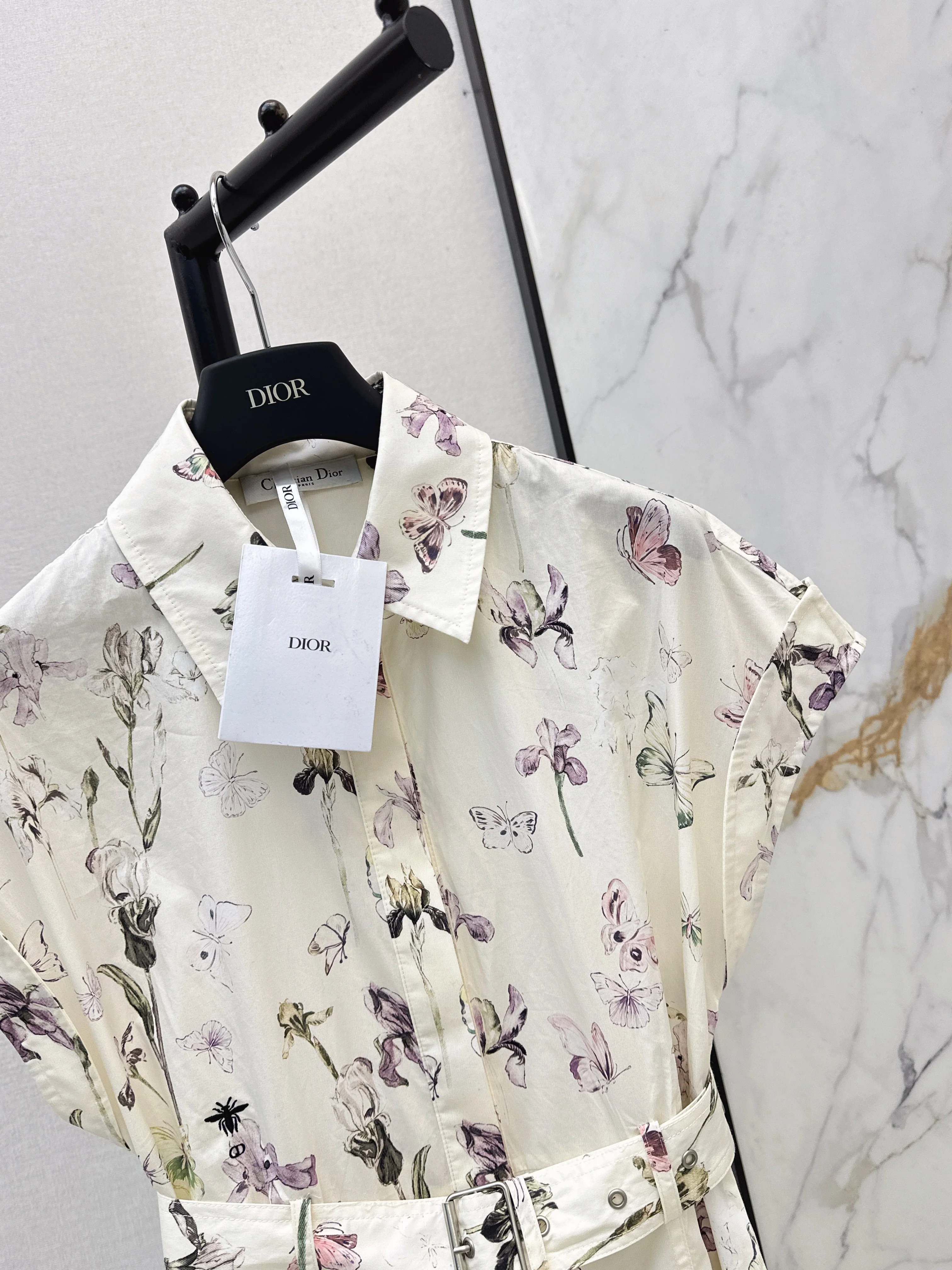 CD 26ss floral print shirt dress