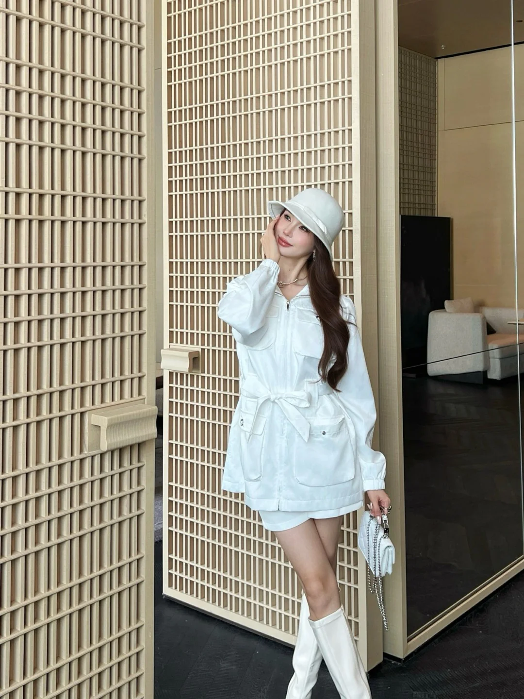 Chan 26ss belted jacket