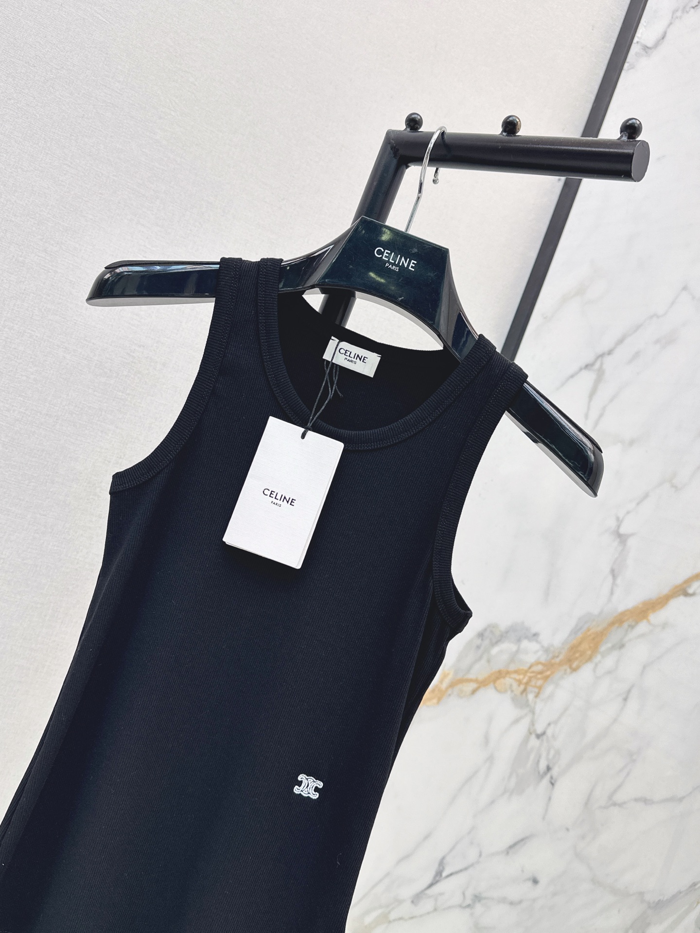 Celi 26ss rib knit vest