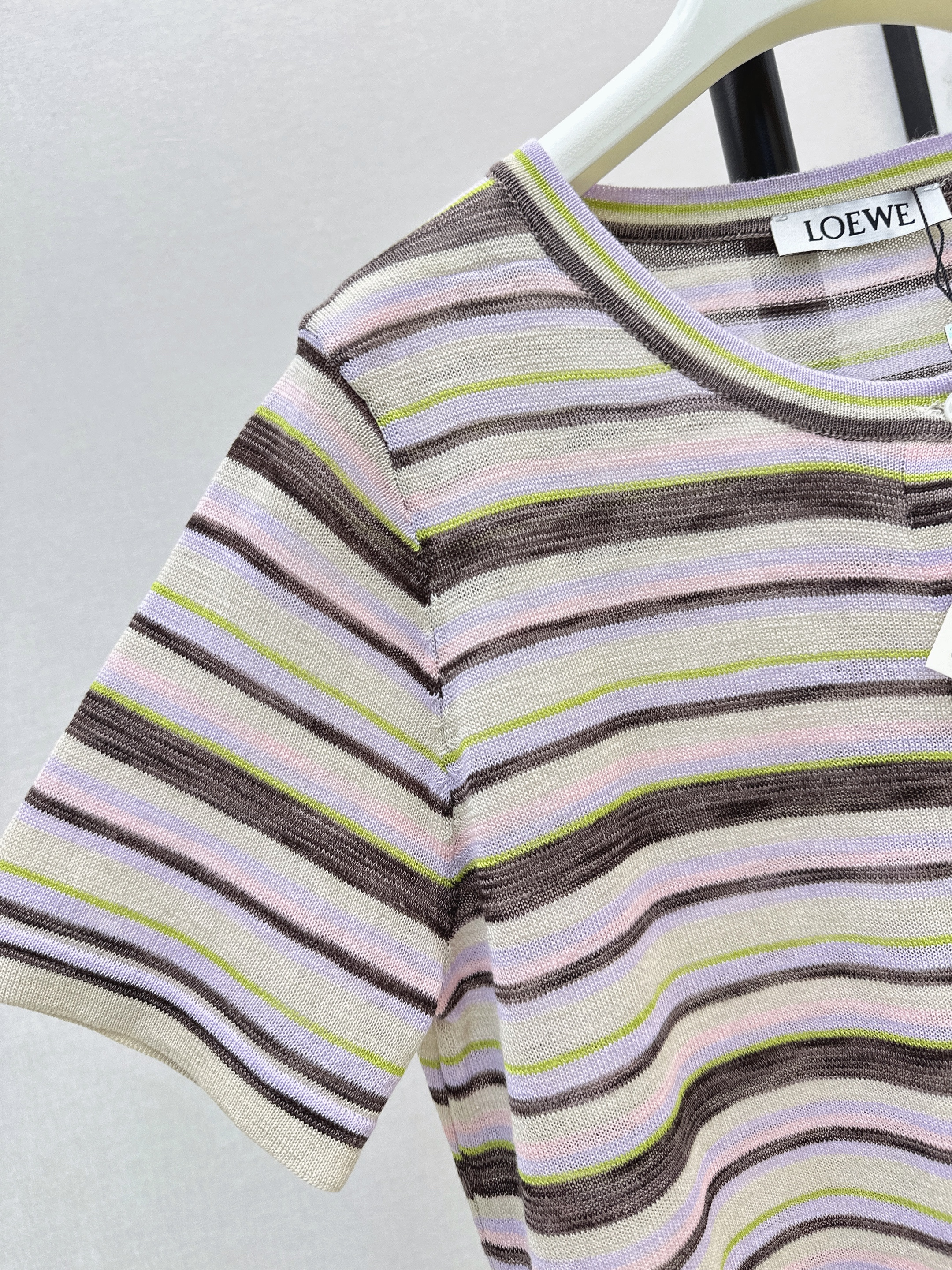 Loe 26ss stripe cardigan