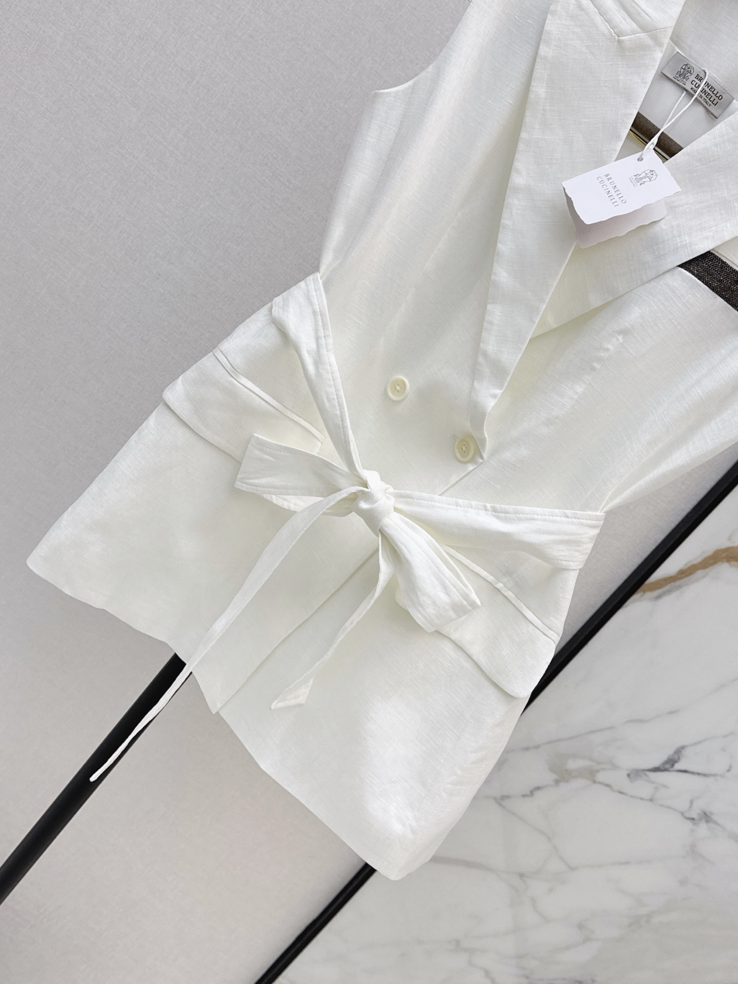 Brun 26ss belted vest jacket
