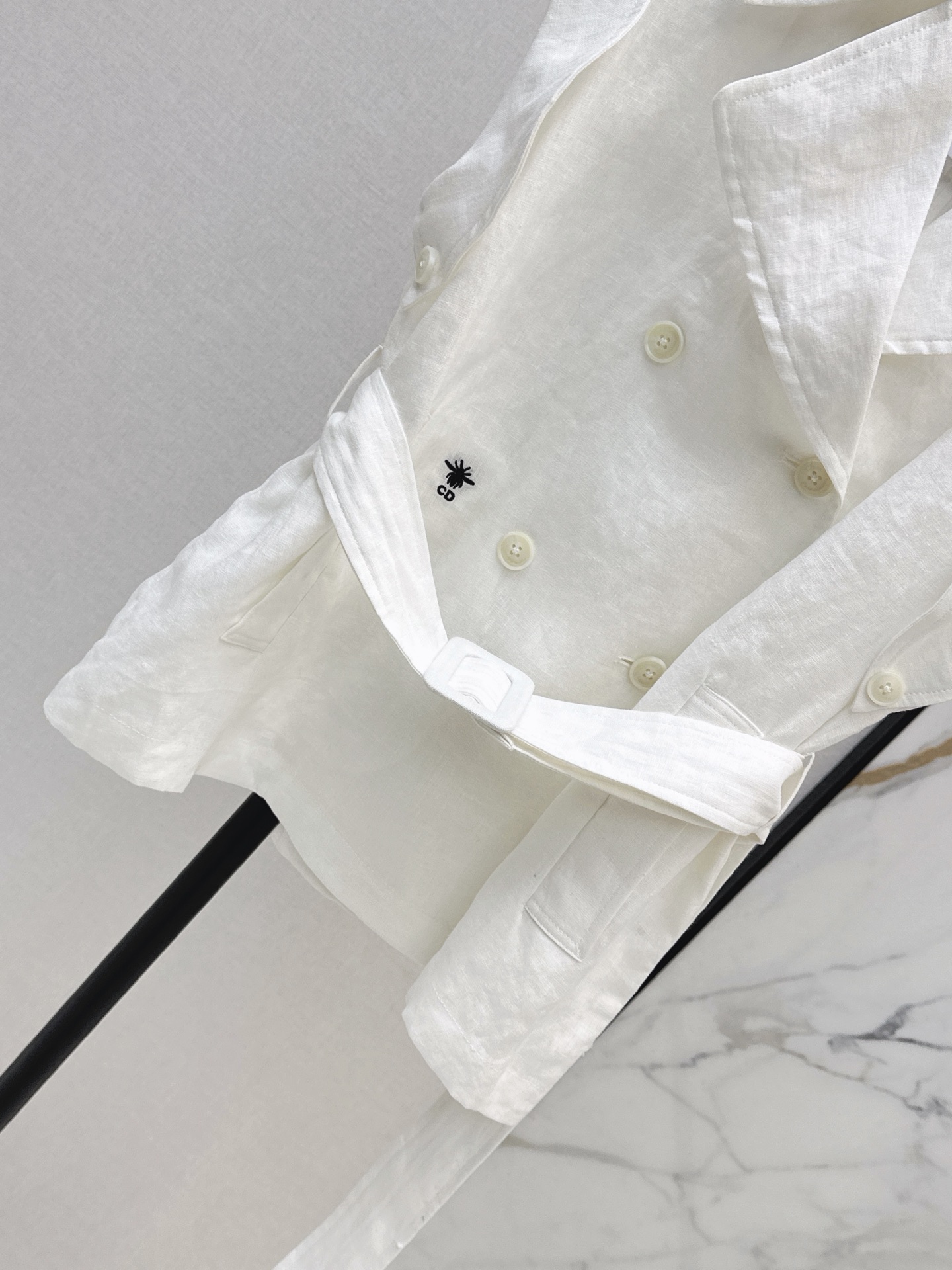 CD 26ss sleeveless belted shirt