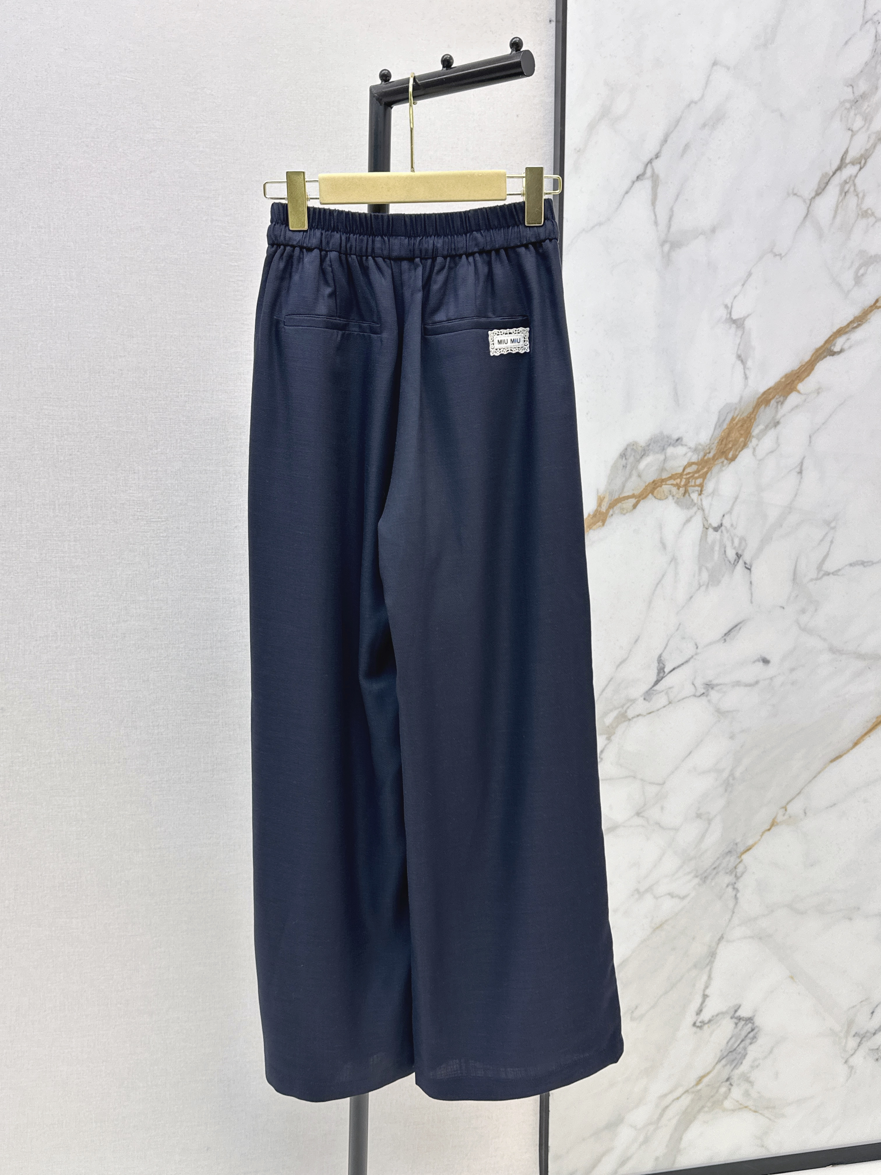 Miu 26ss wide-leg pants