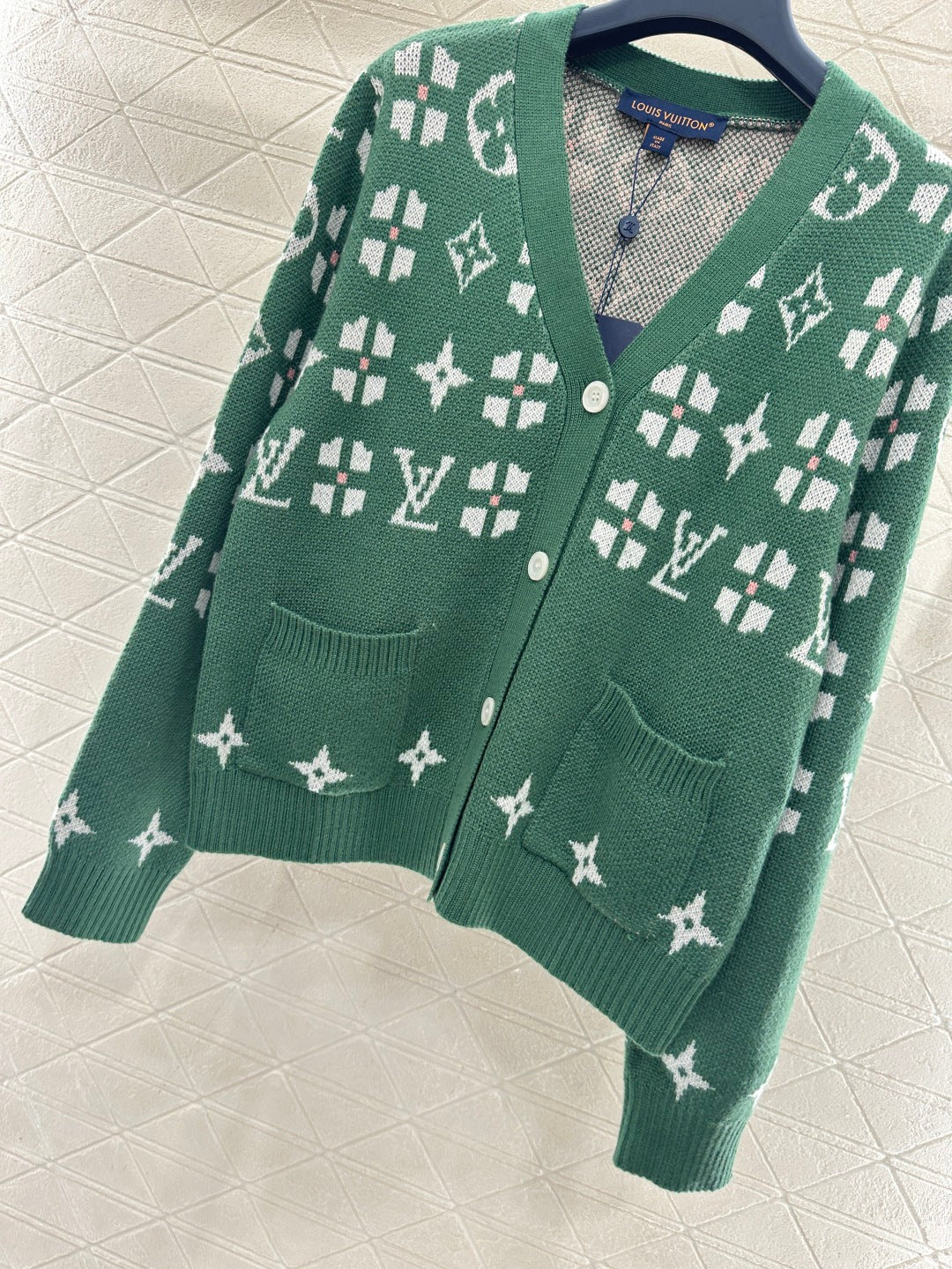 Louis 26ss jacquard knit cardigan