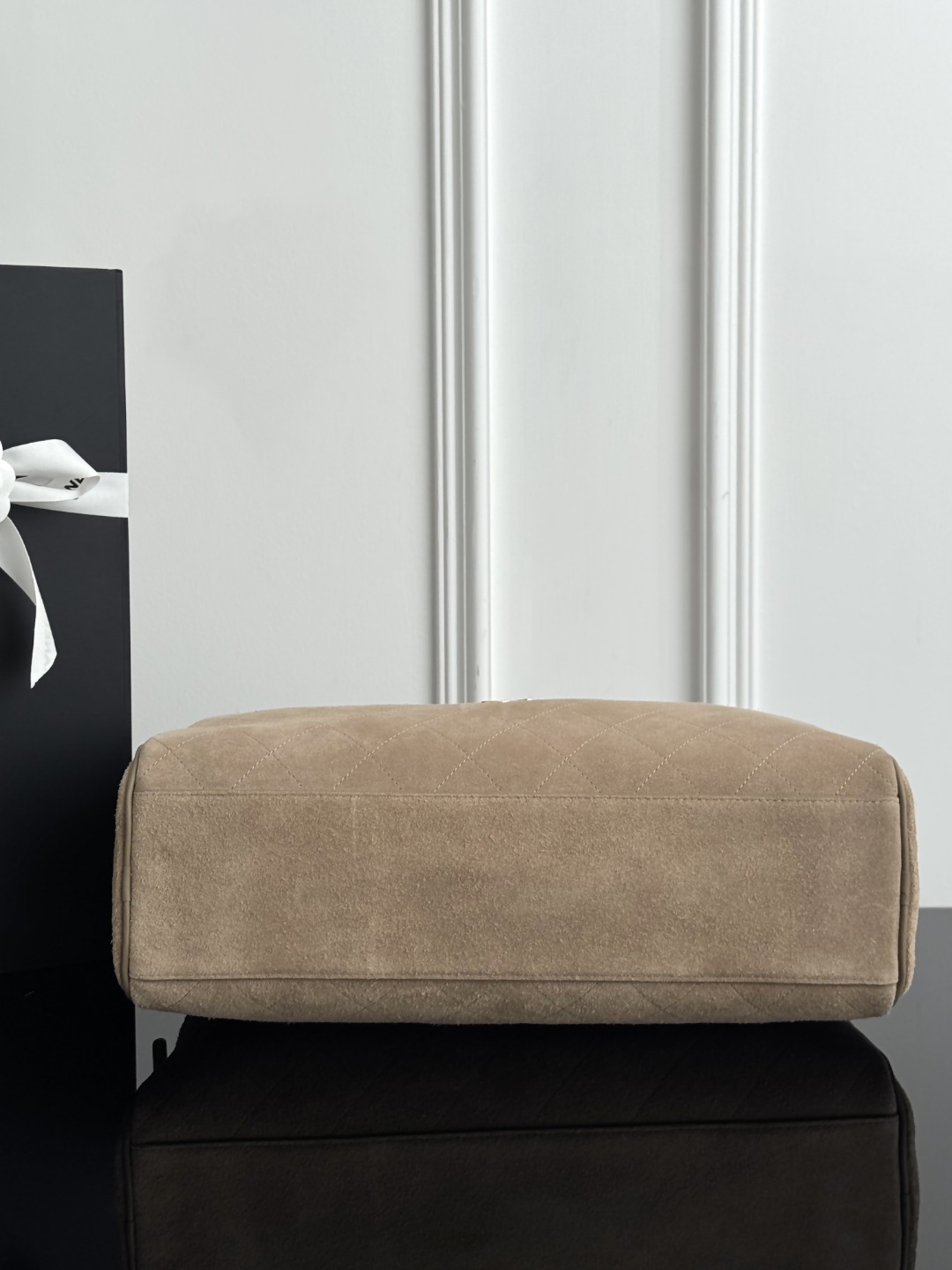 Chan 26S suede bowling bag