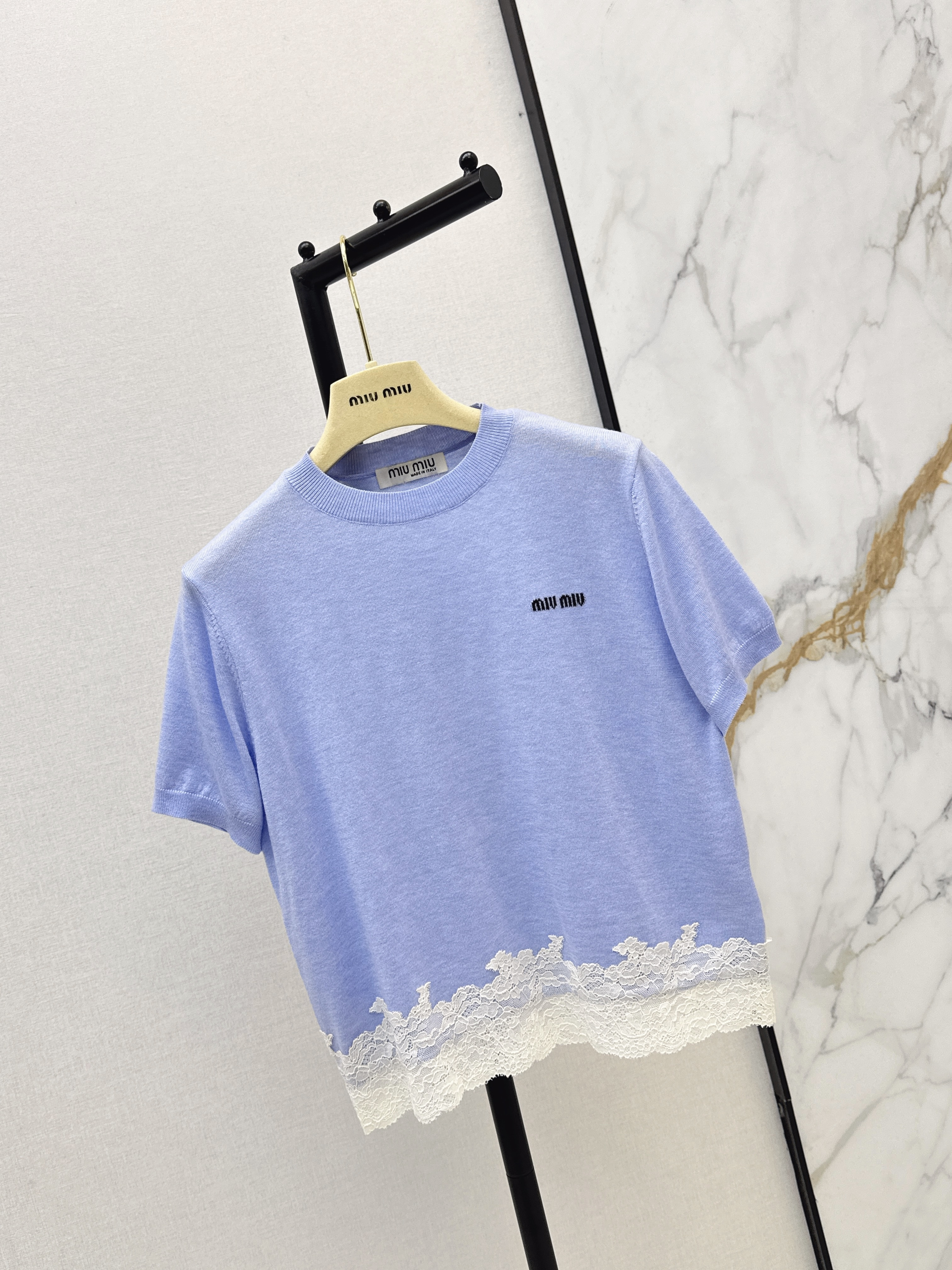 Miu 26ss contract lace knitwear