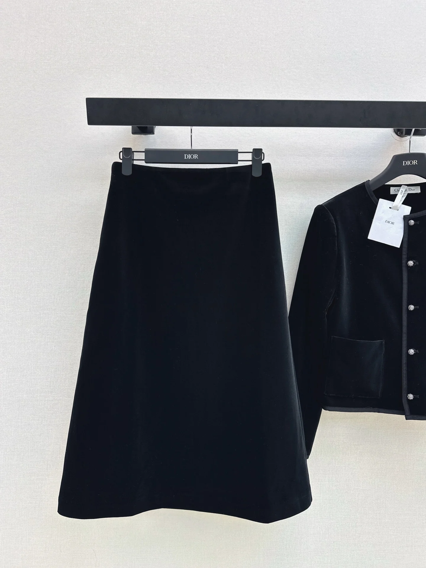 CD 26Sss velvet jacket+skirts outfit sets