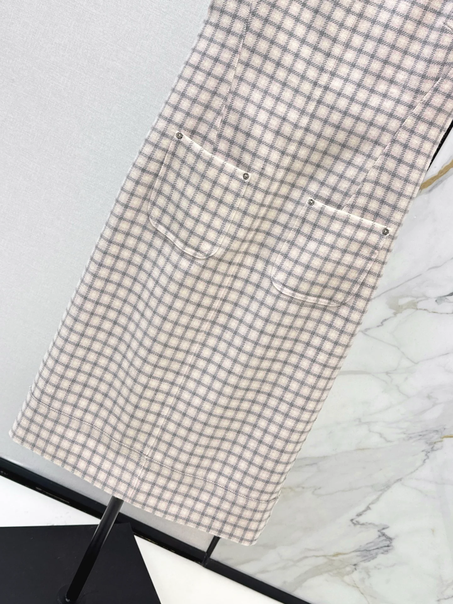 Thom 25fw tweed sleeveless dress