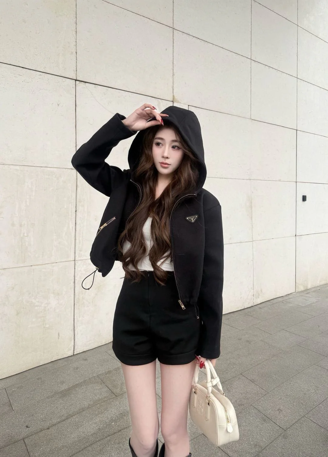 Prad 25fw hooded jacket