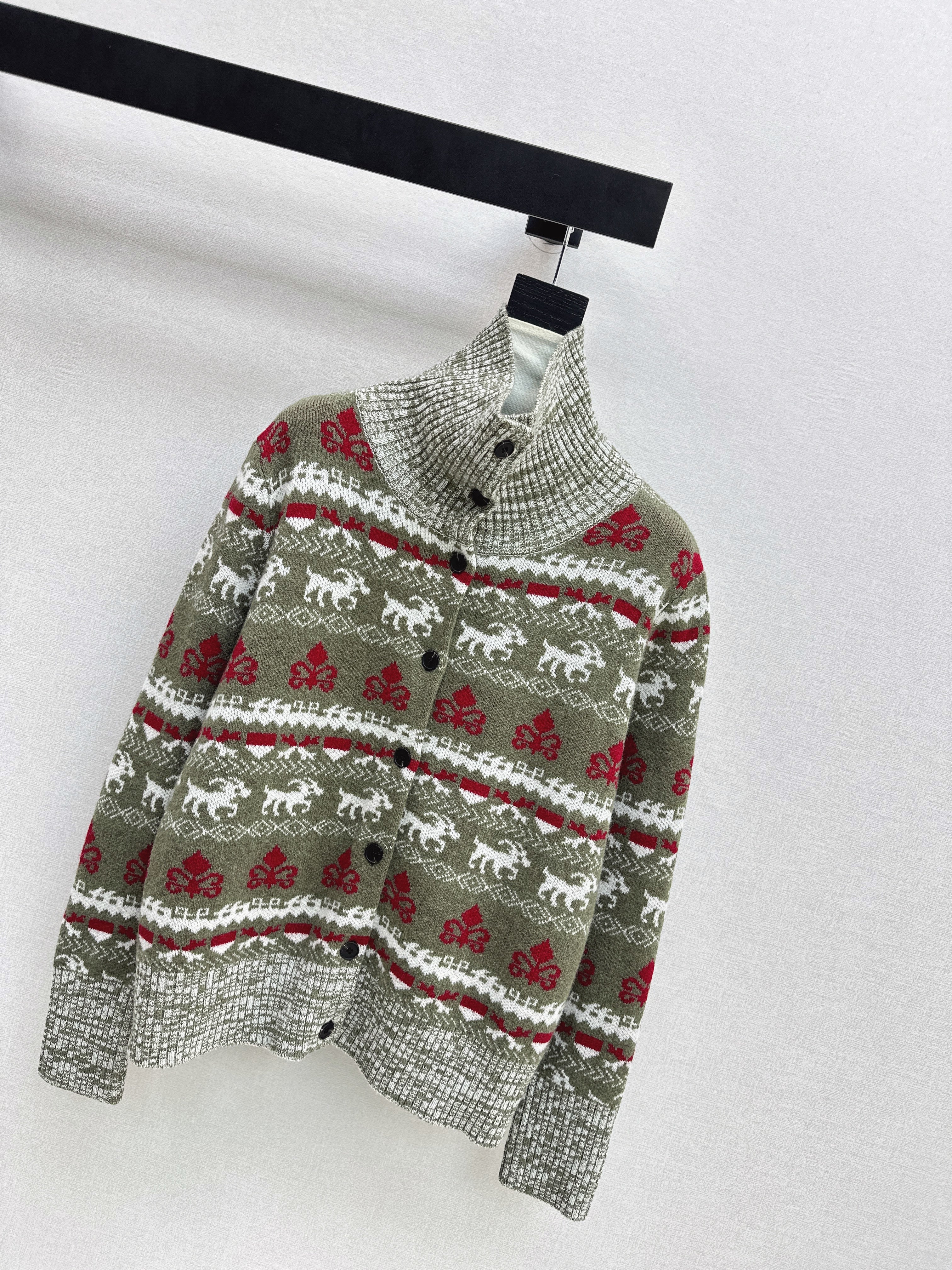 Ralp 26ss fair isle knitted cardigan