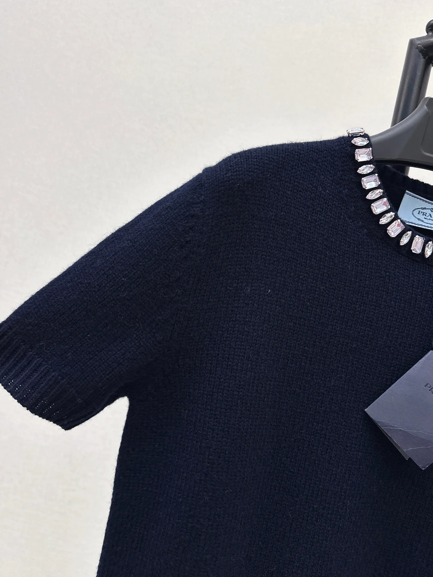 Prad 25fw rhinestone sweater