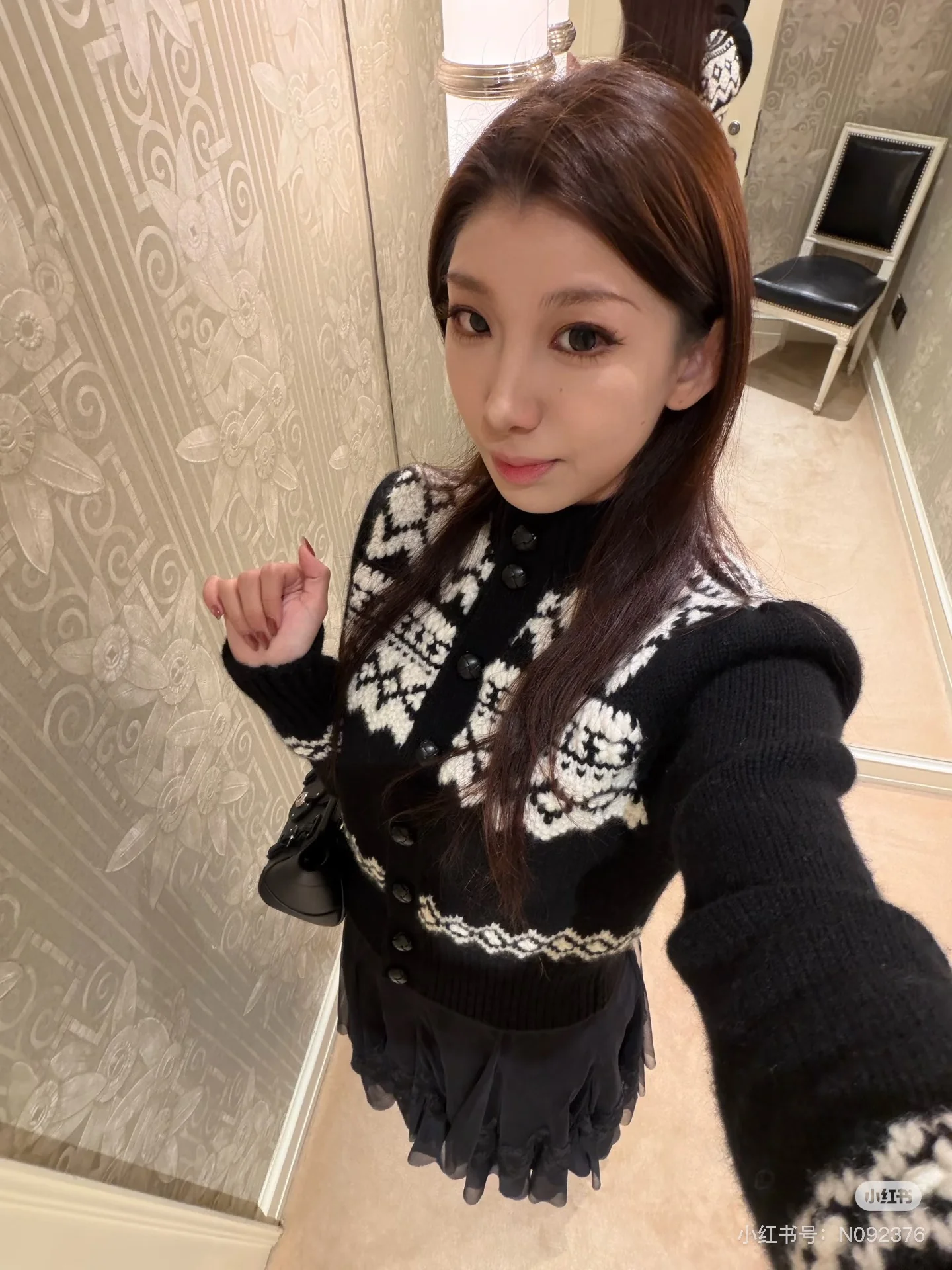 Ralp 26ss fair isle knit cardigan