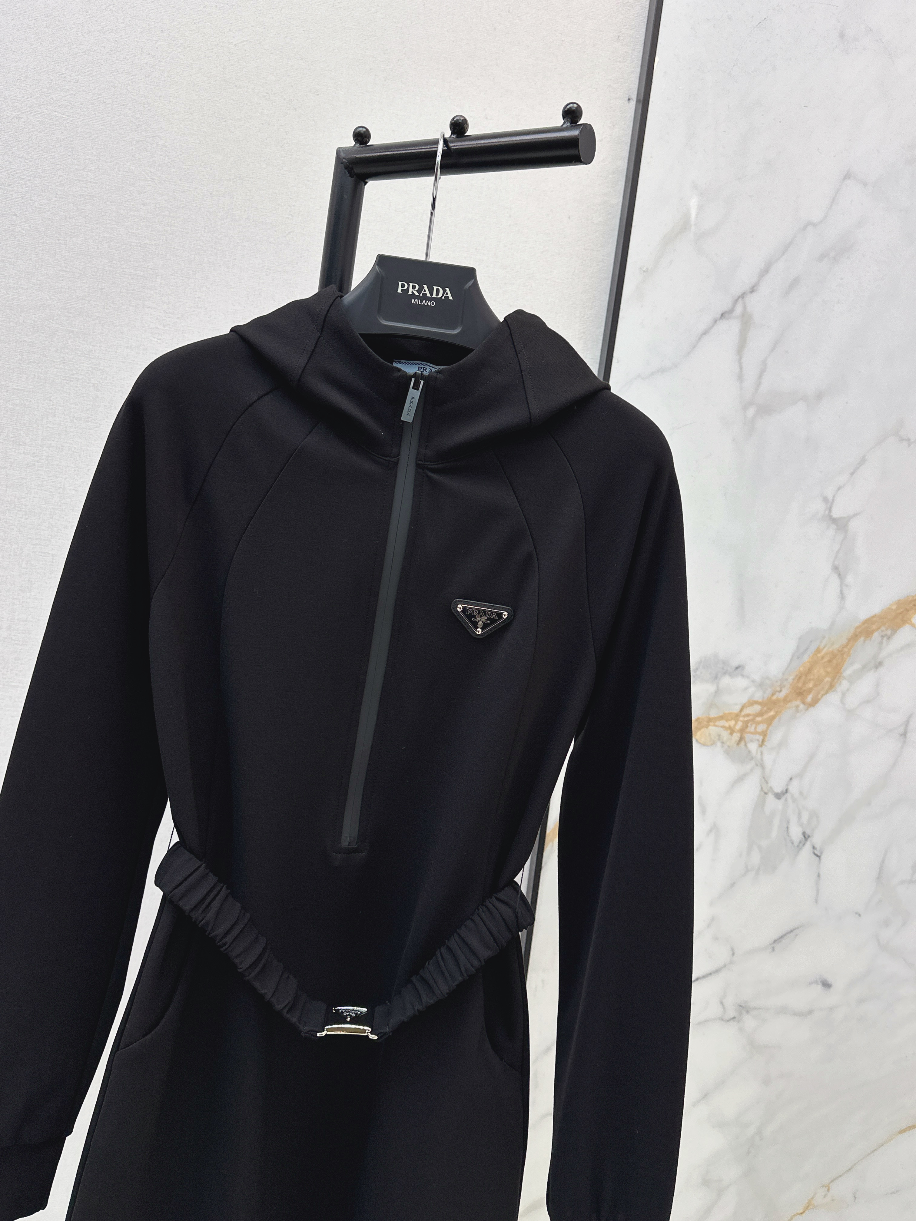 Pra 26ss hooded dress