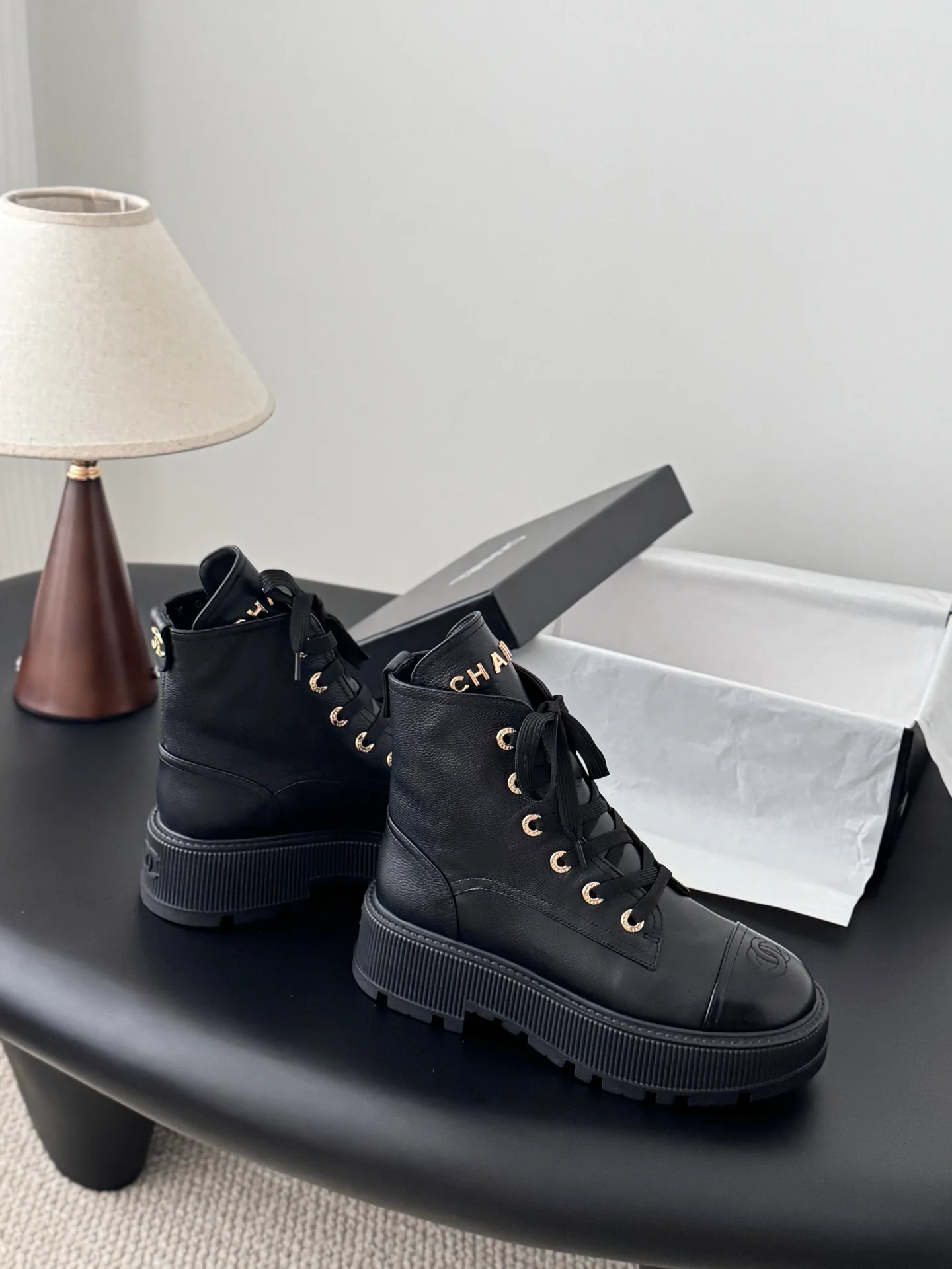 Chan 25fw ankle boots