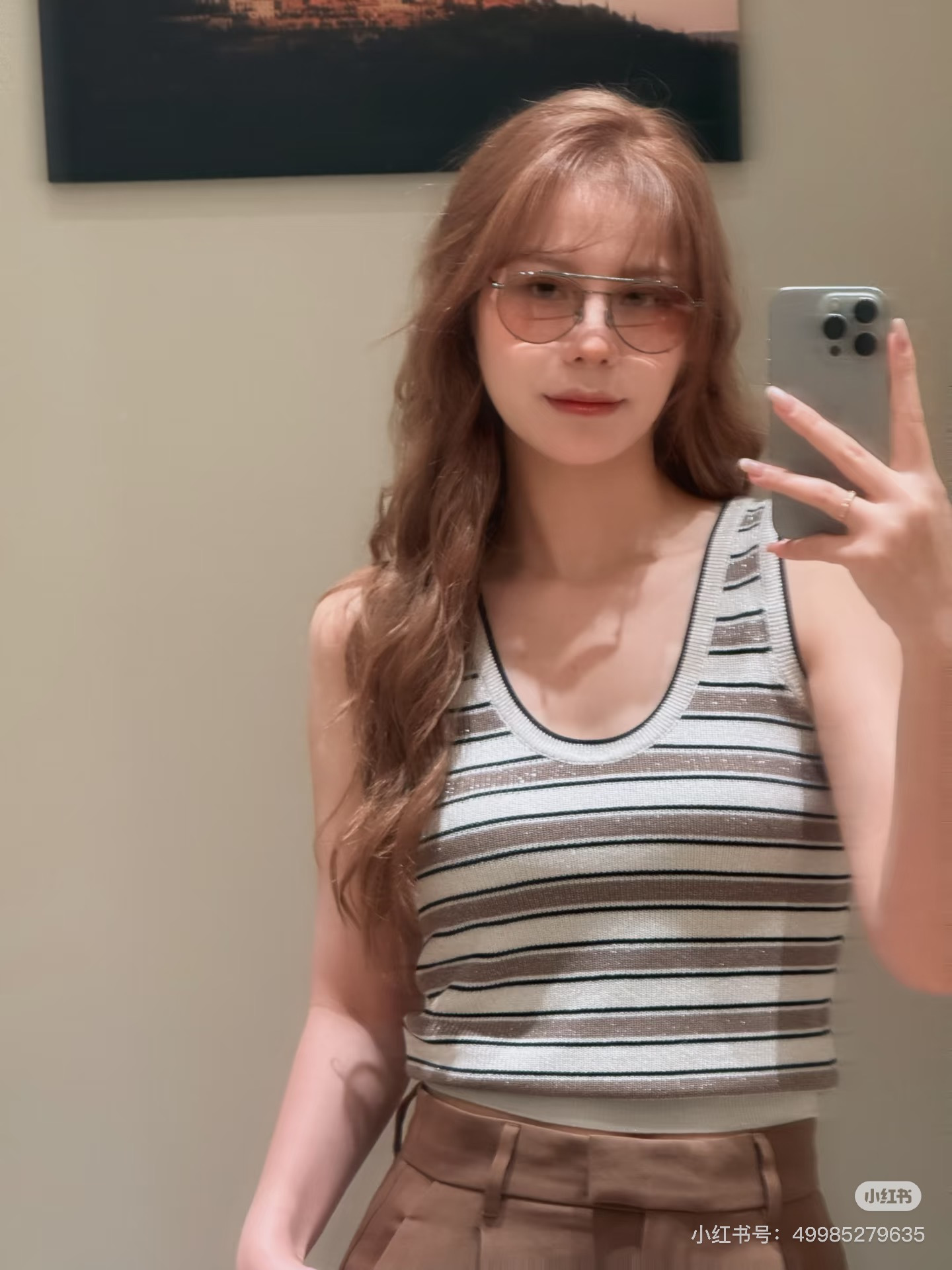 Brun 26ss stripe knit vest