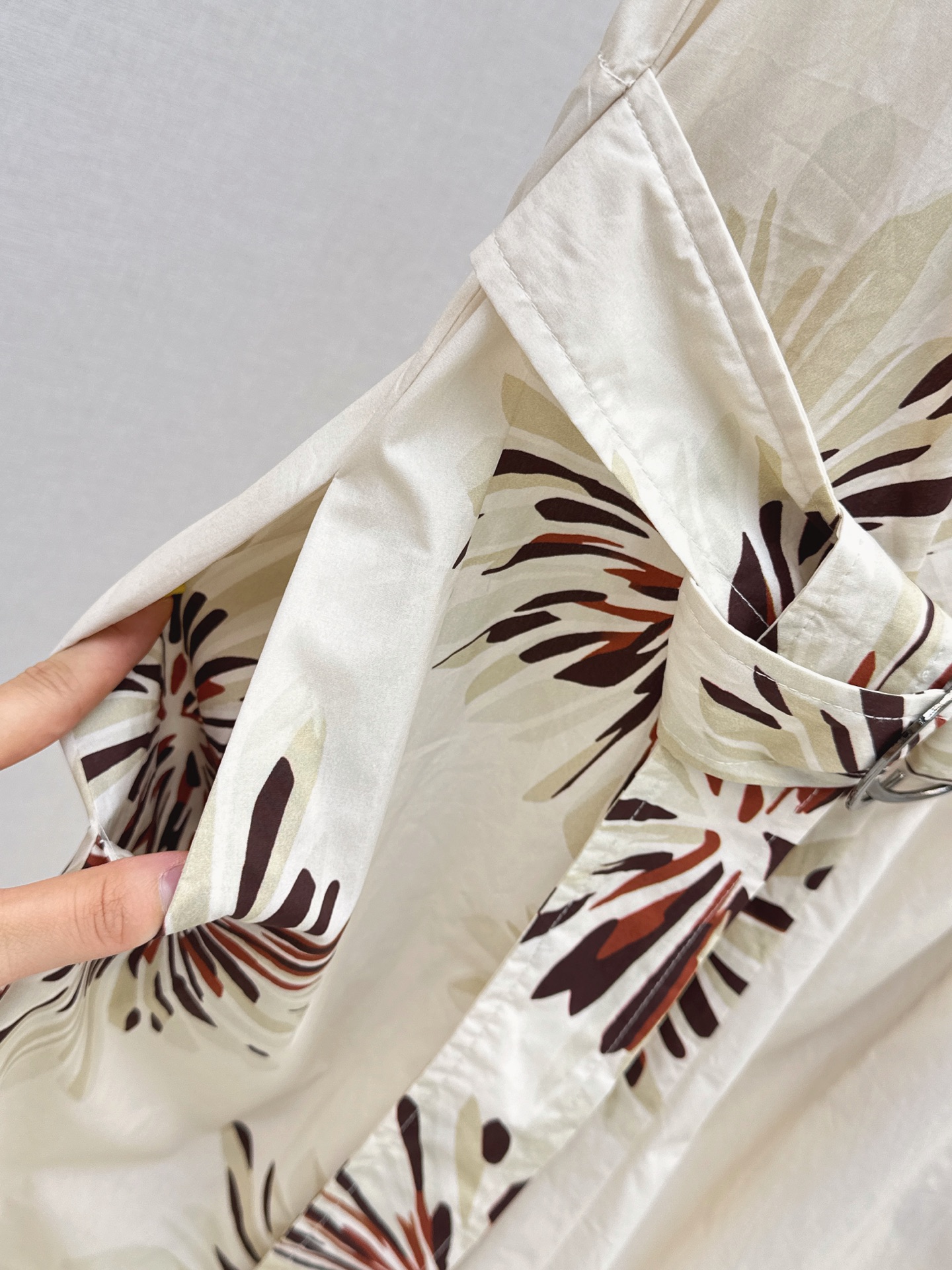 Brun 26ss sleeveless print dress