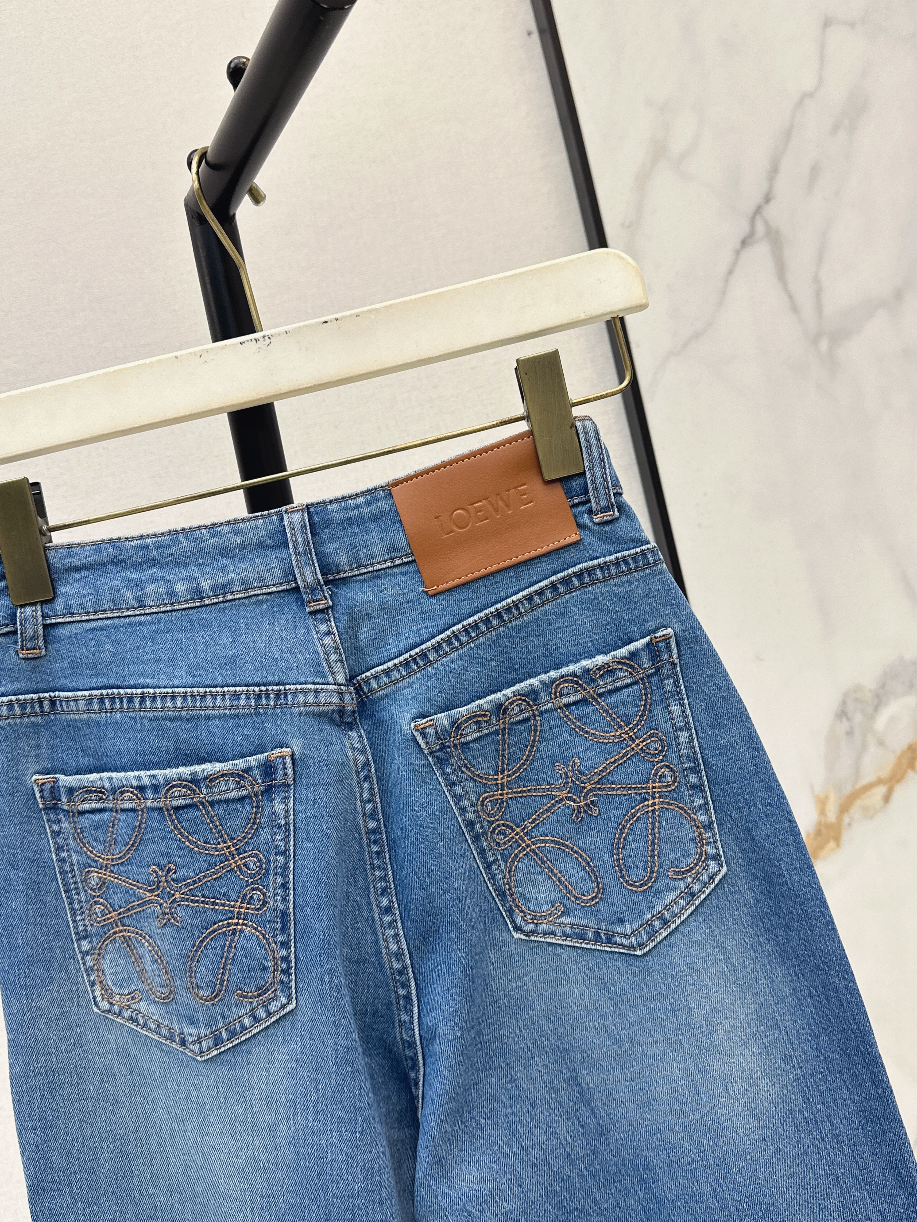 Loe 26ss embroidery jeans