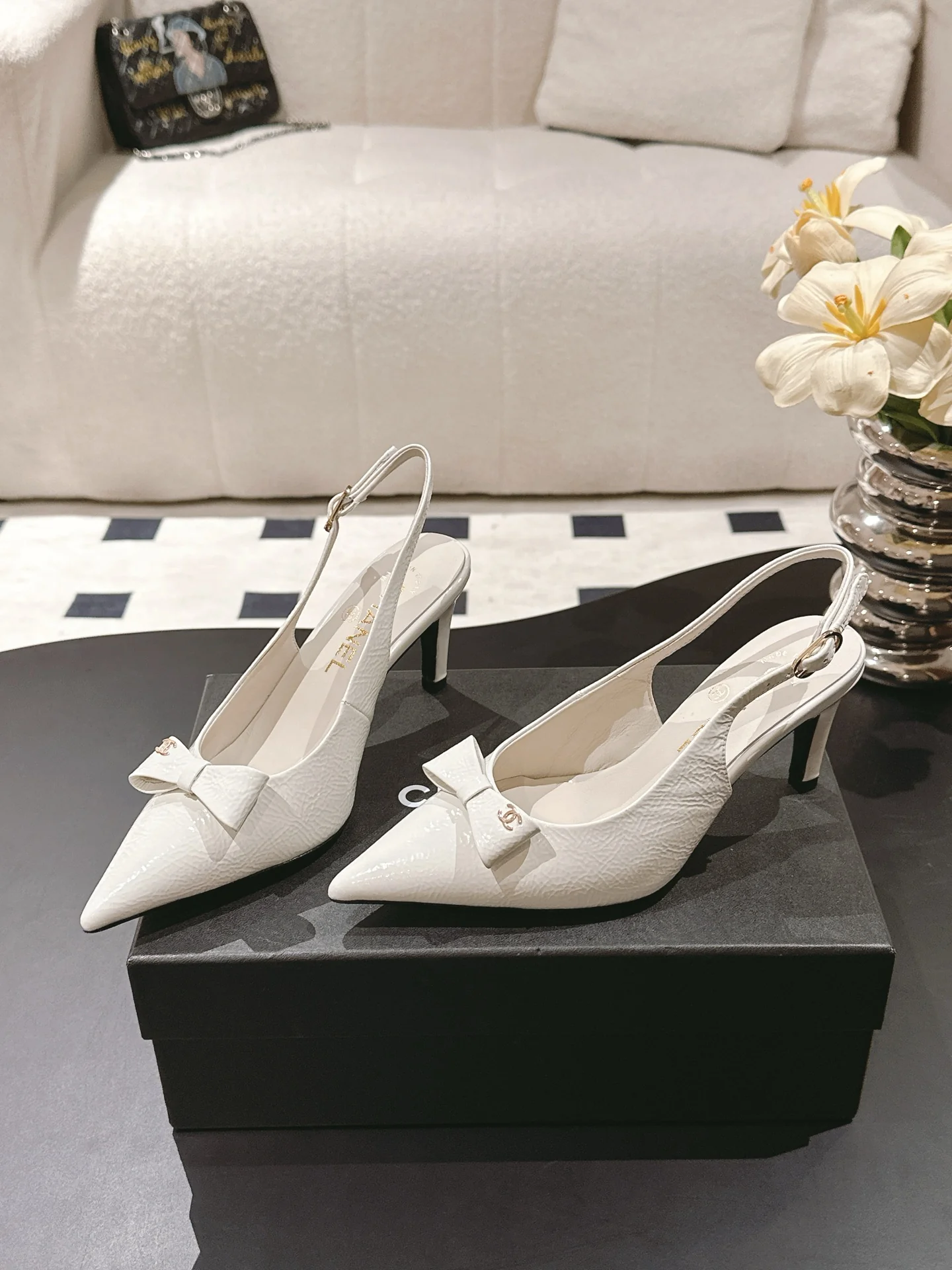 Chan 25fw slingback heels
