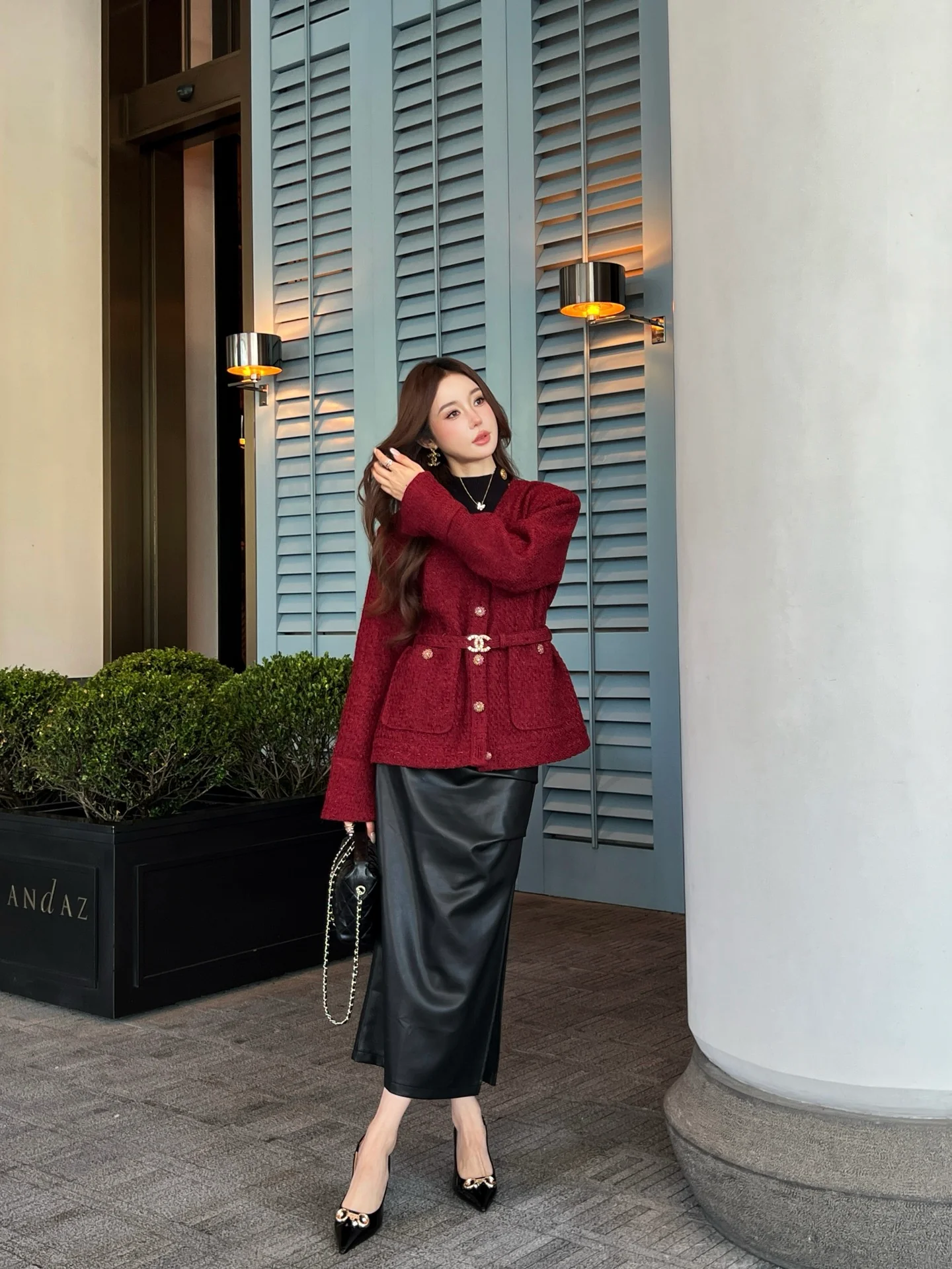 Chan 25fw woven tweed jacket