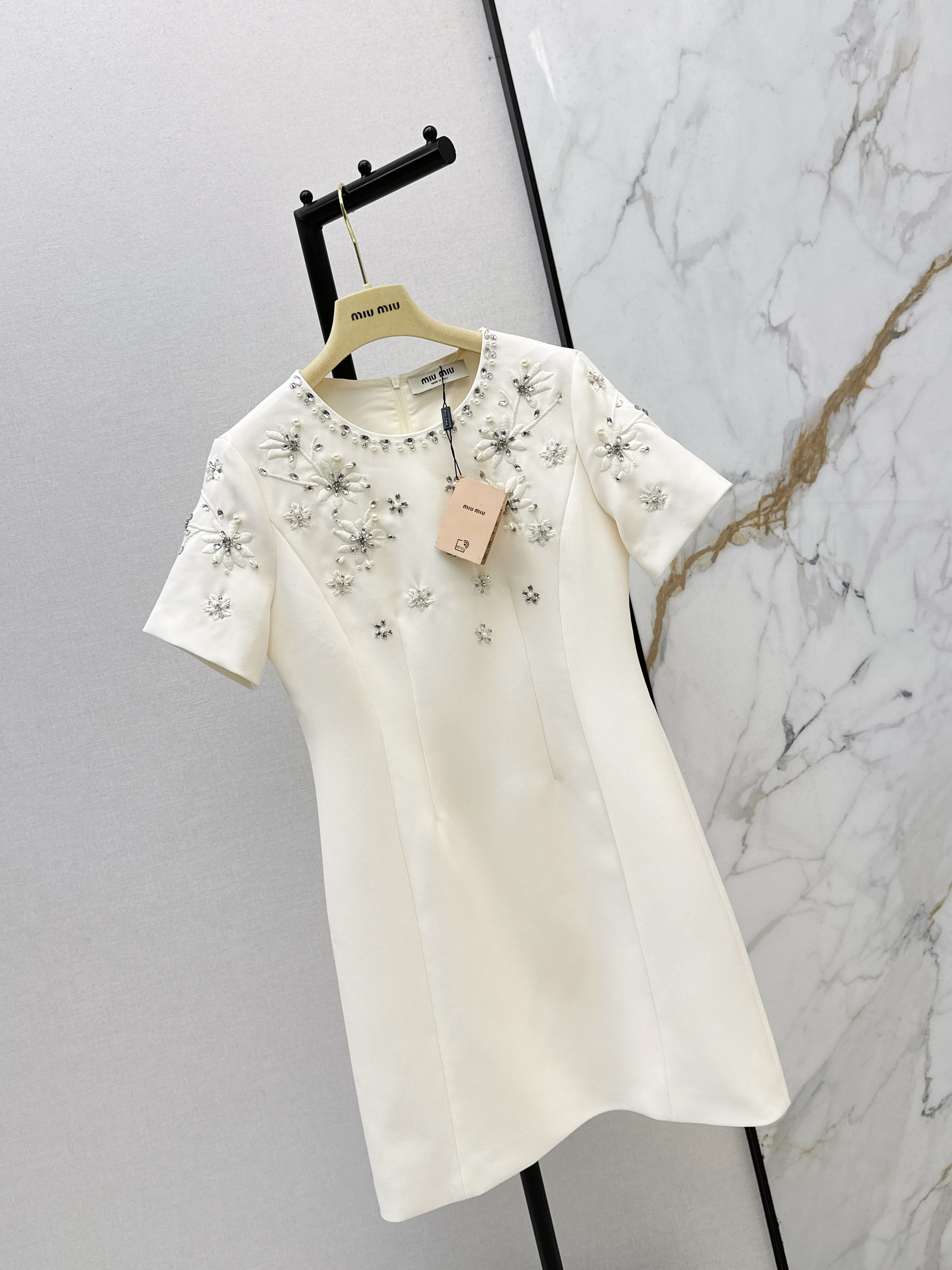 Miu 26ss embroidery dress