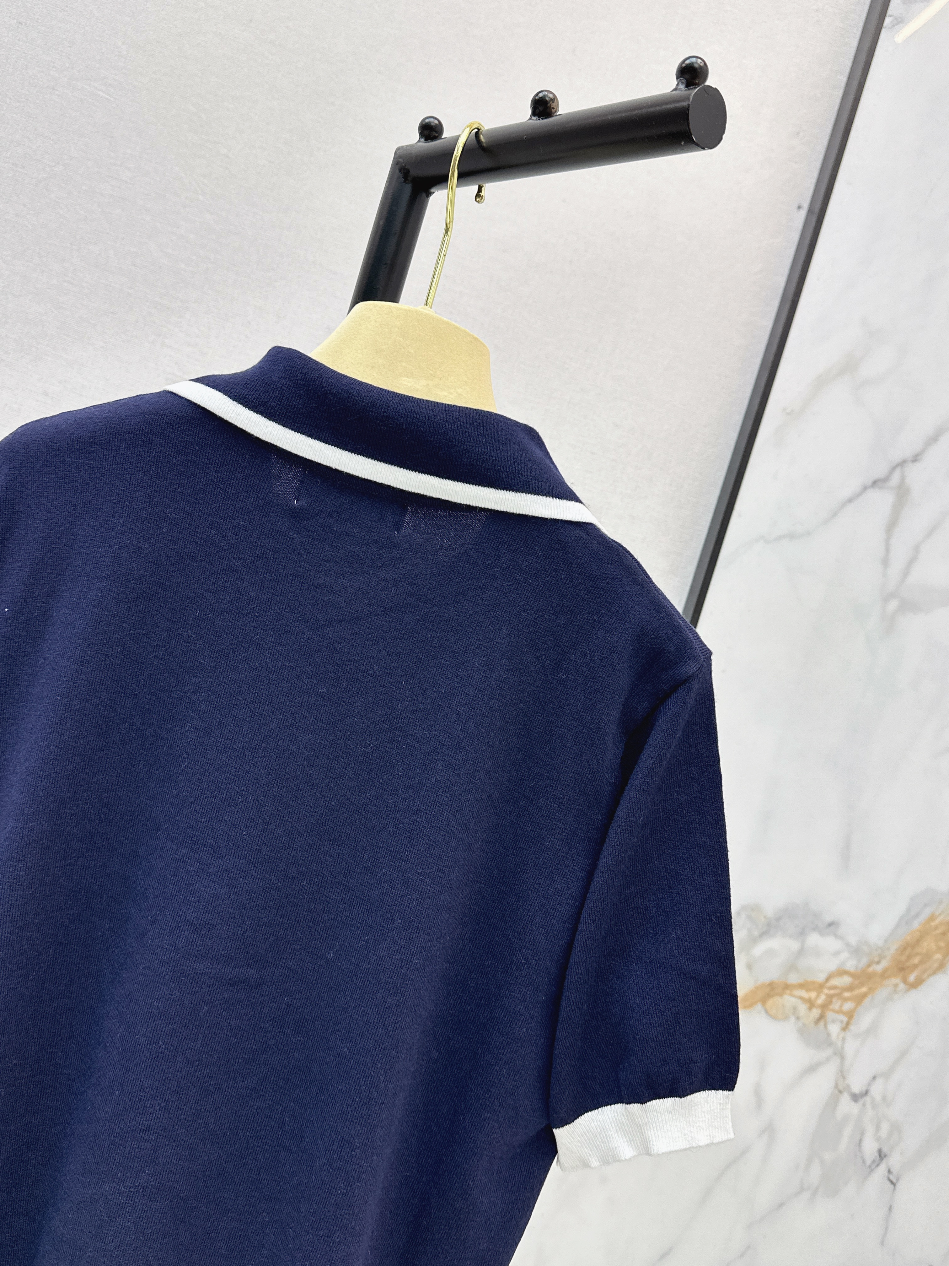 Miu 26ss contract trim knit top