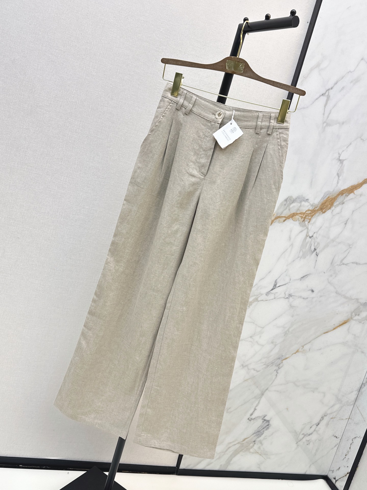 Brun 26ss straight-leg pants