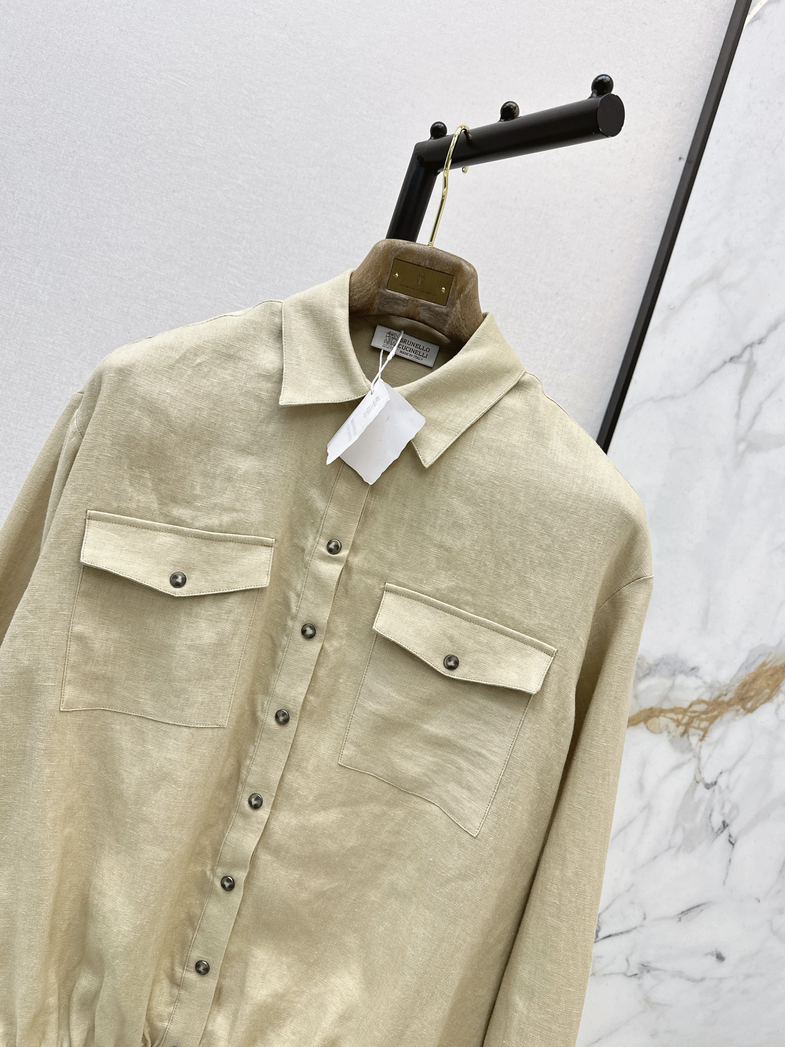 Brun 26ss linen shirt jacket