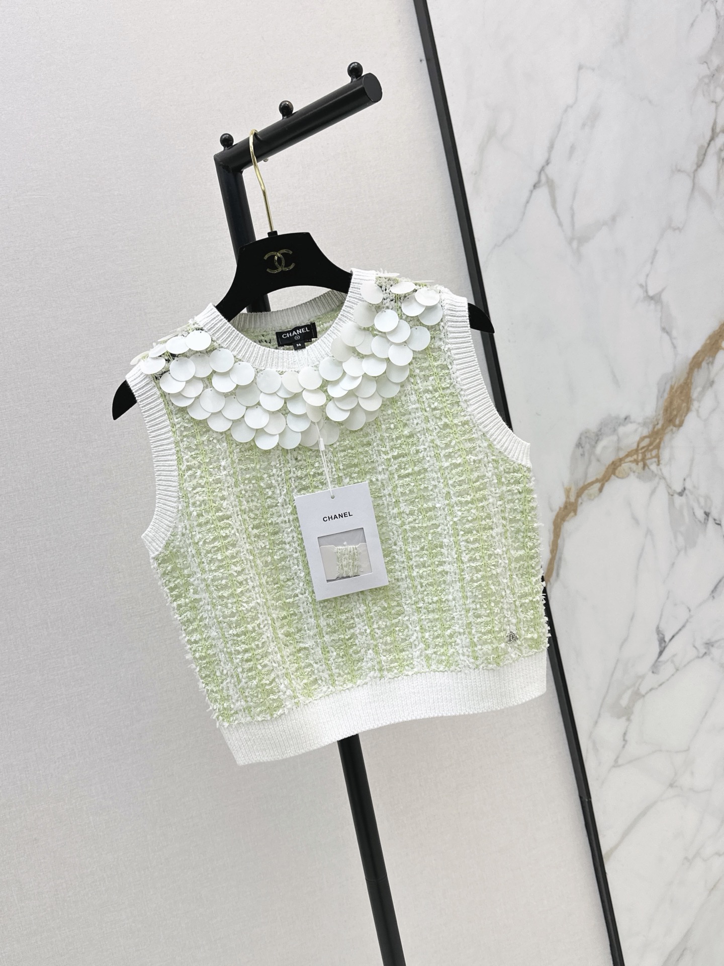 Chan 26ss sequin vest