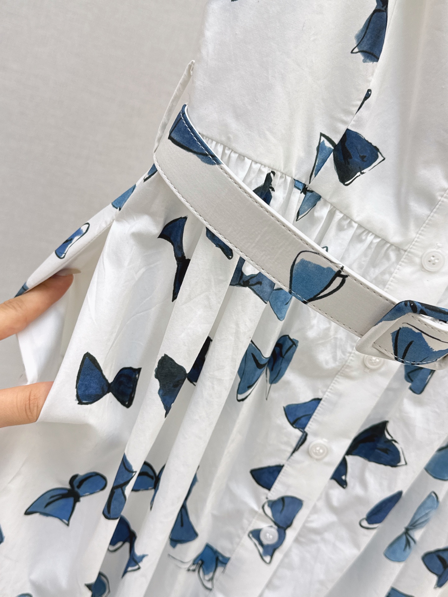 CD 26ss bow print silp dress