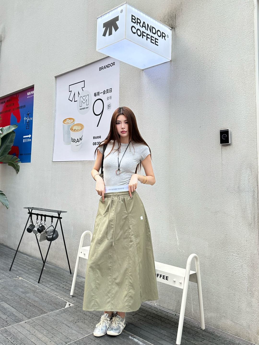 Alex 26ss pleated skirt