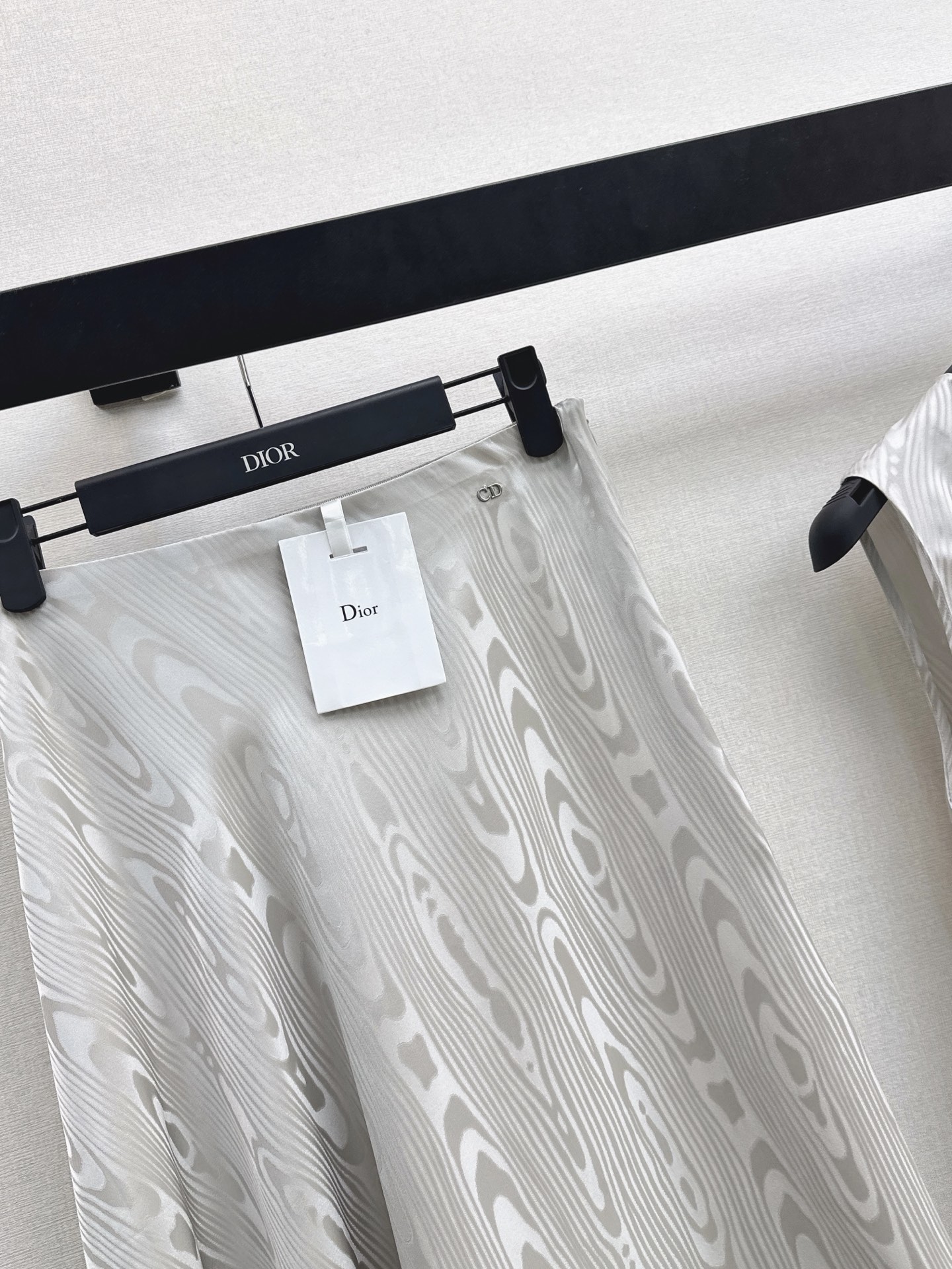 CD 26ss jacquard silk skirt