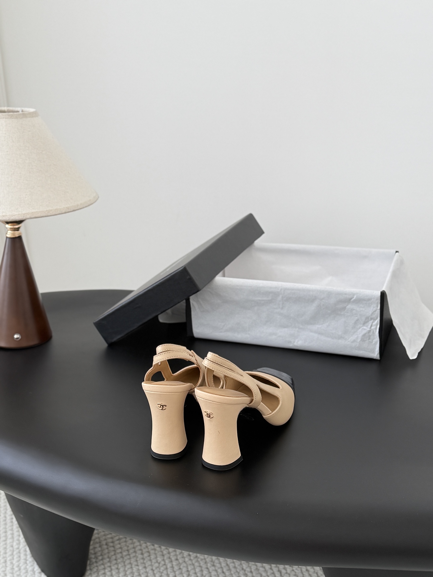 Chan 26K slingback heel mary janes
