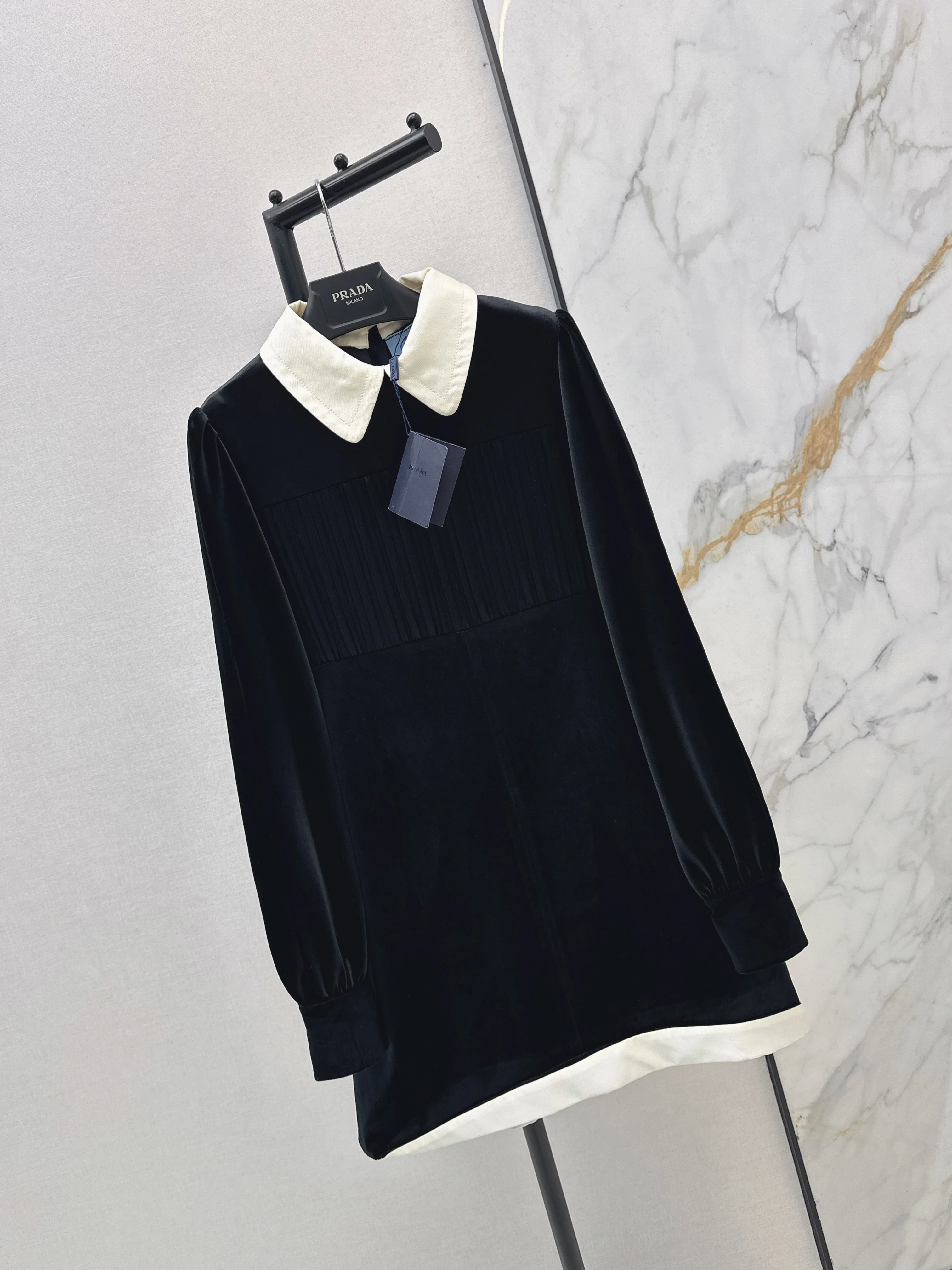 Prad 26ss velvet dress