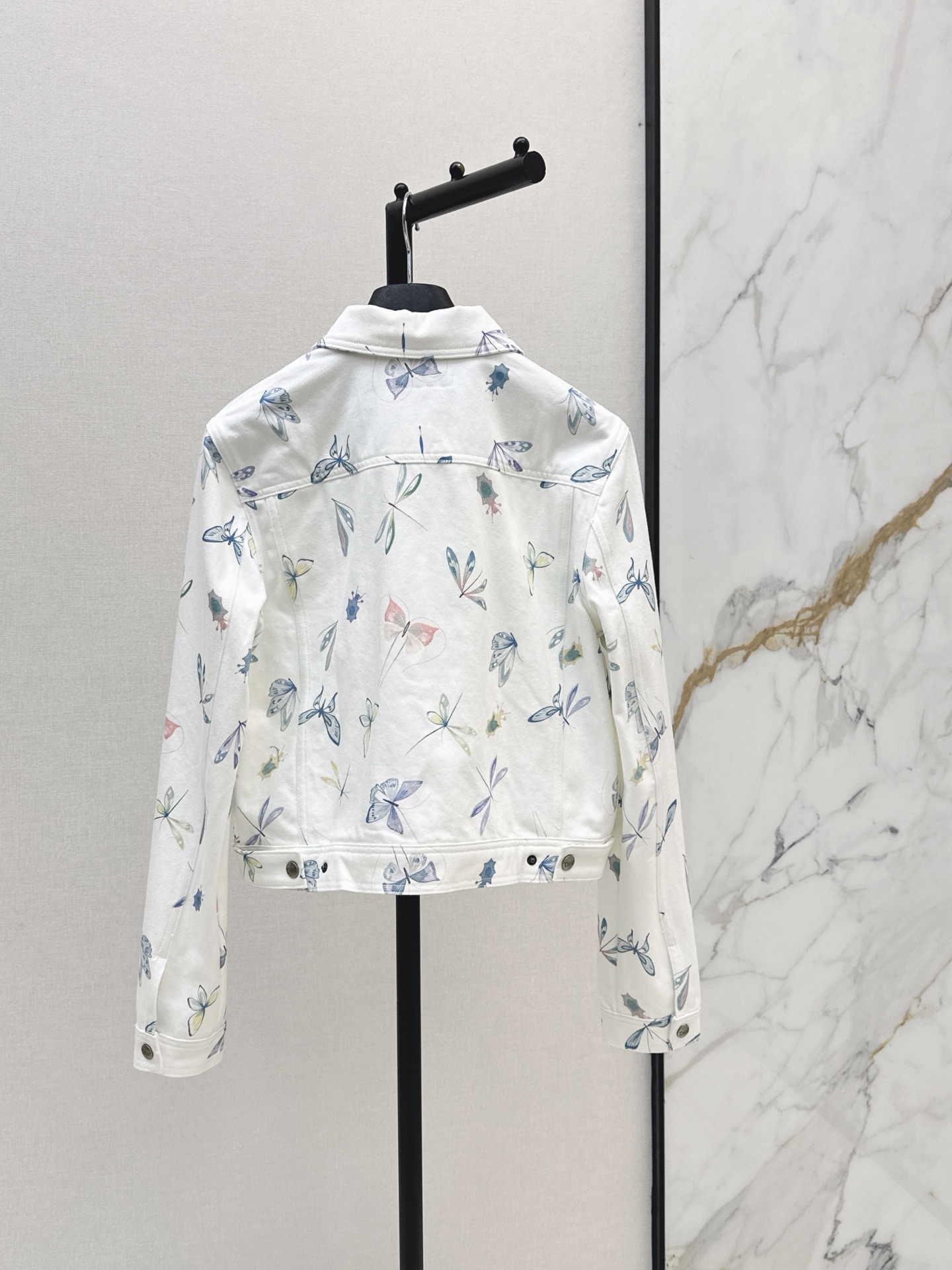 CD 26ss print floarl denim jacket