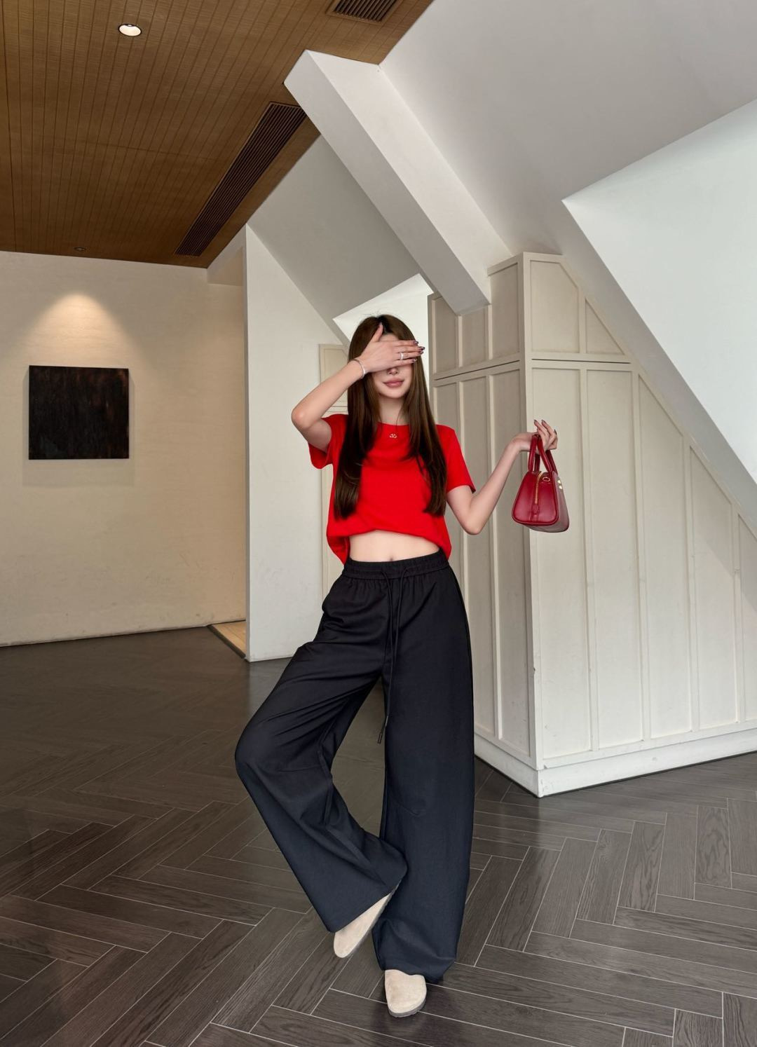 Chan 26ss wide-leg pants