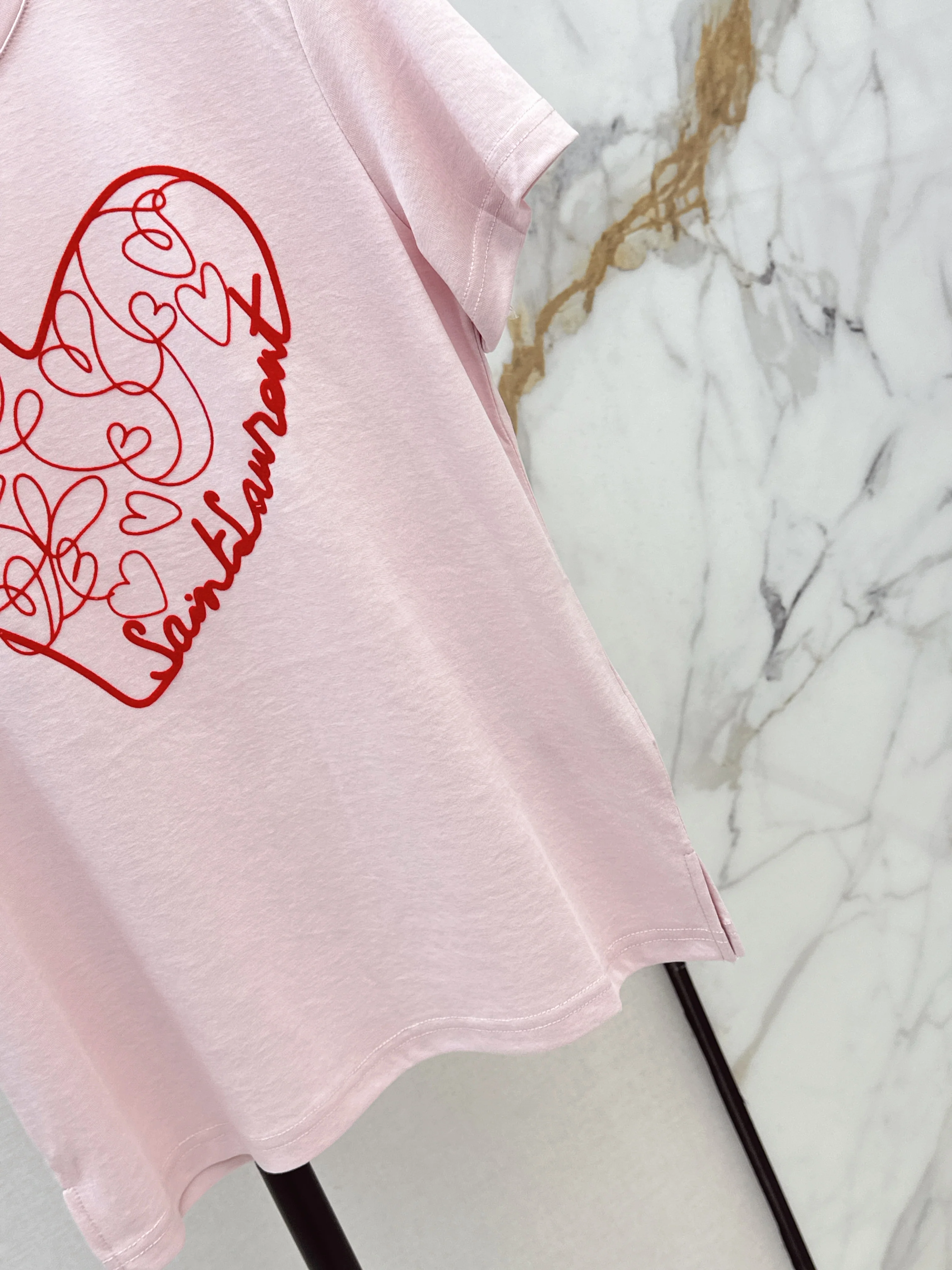 Saint 26ss heart t-shirts