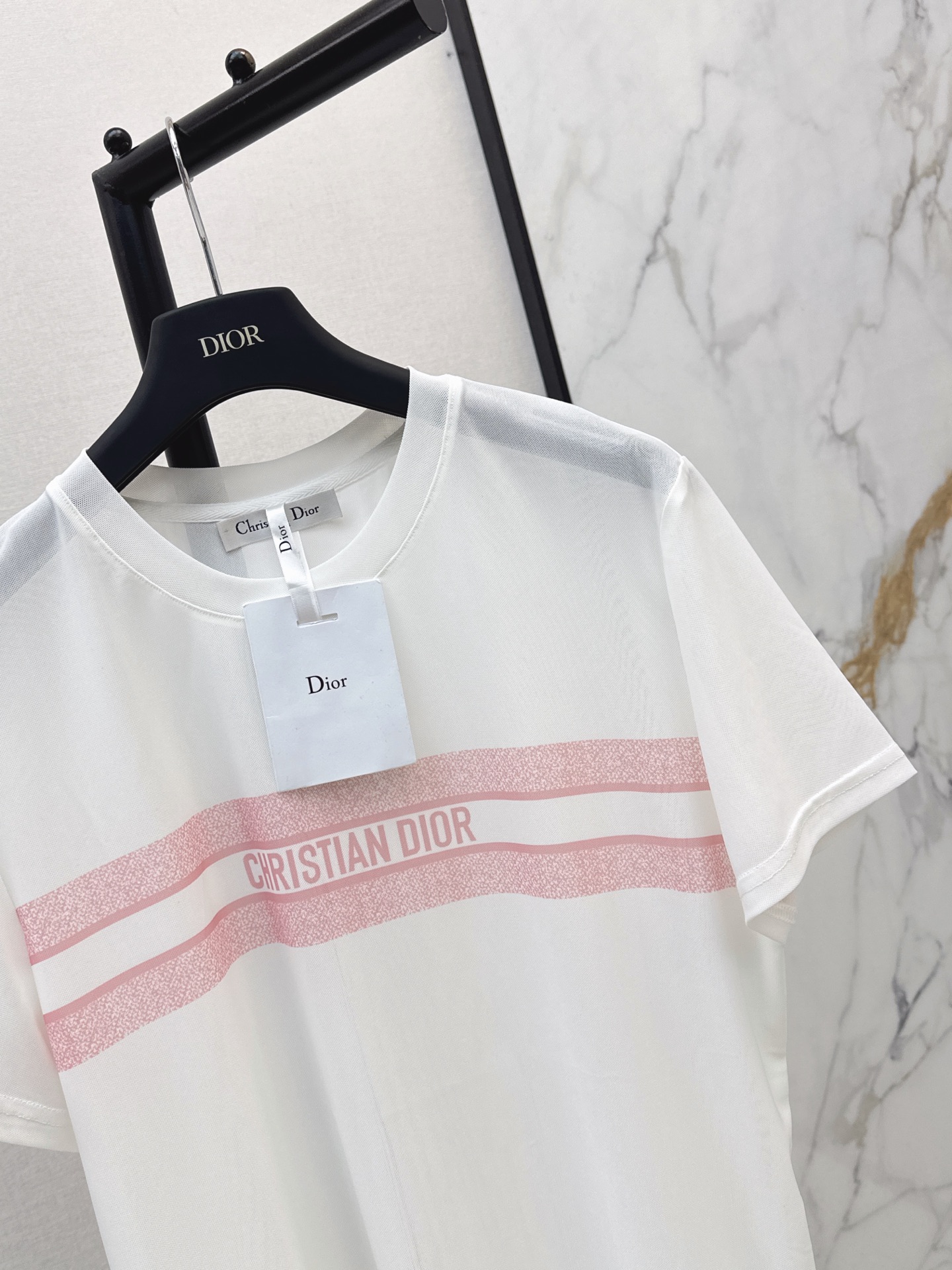 CD 26ss print mesh t-shirt