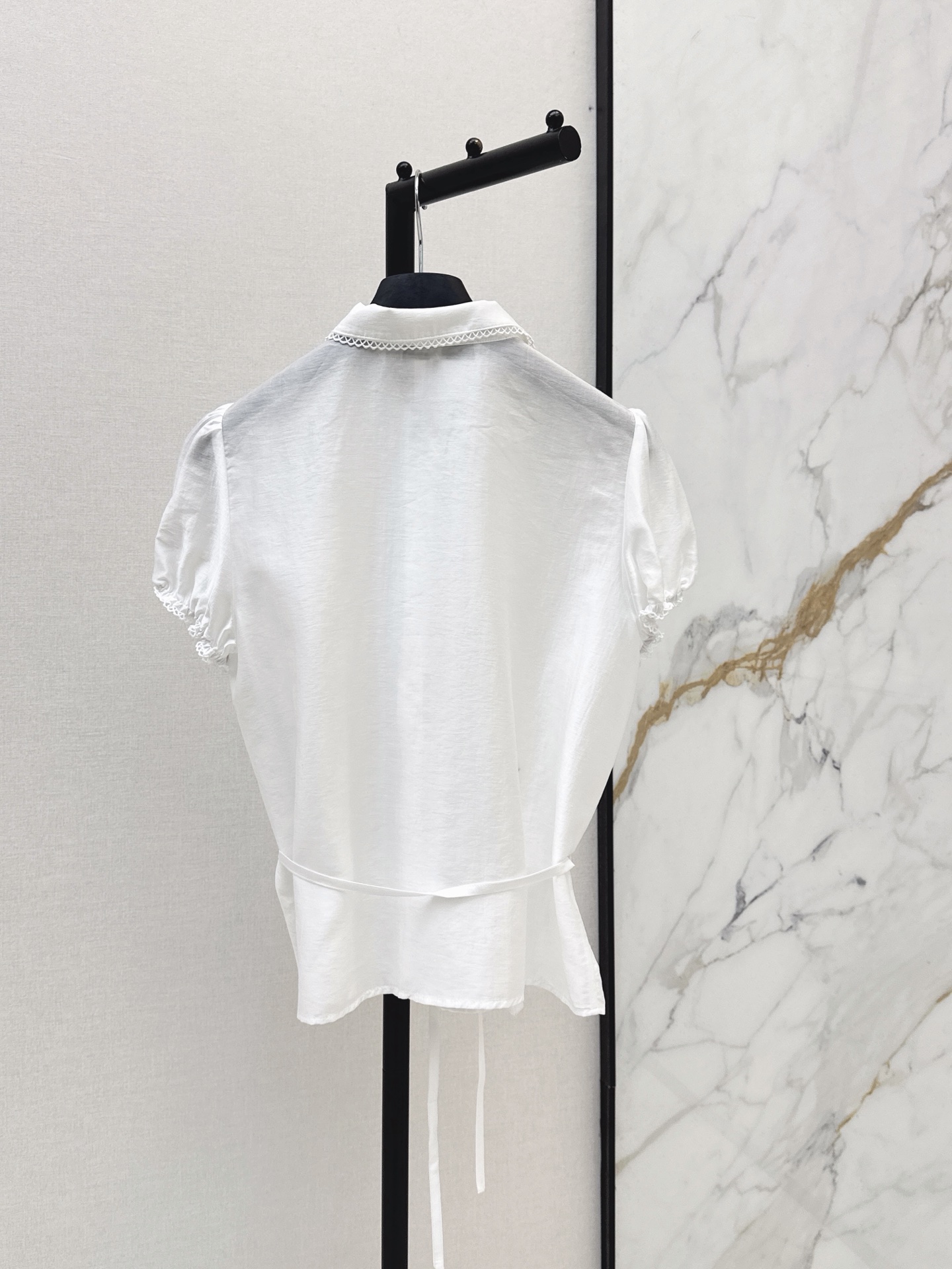 CD 26ss lace trim shirt
