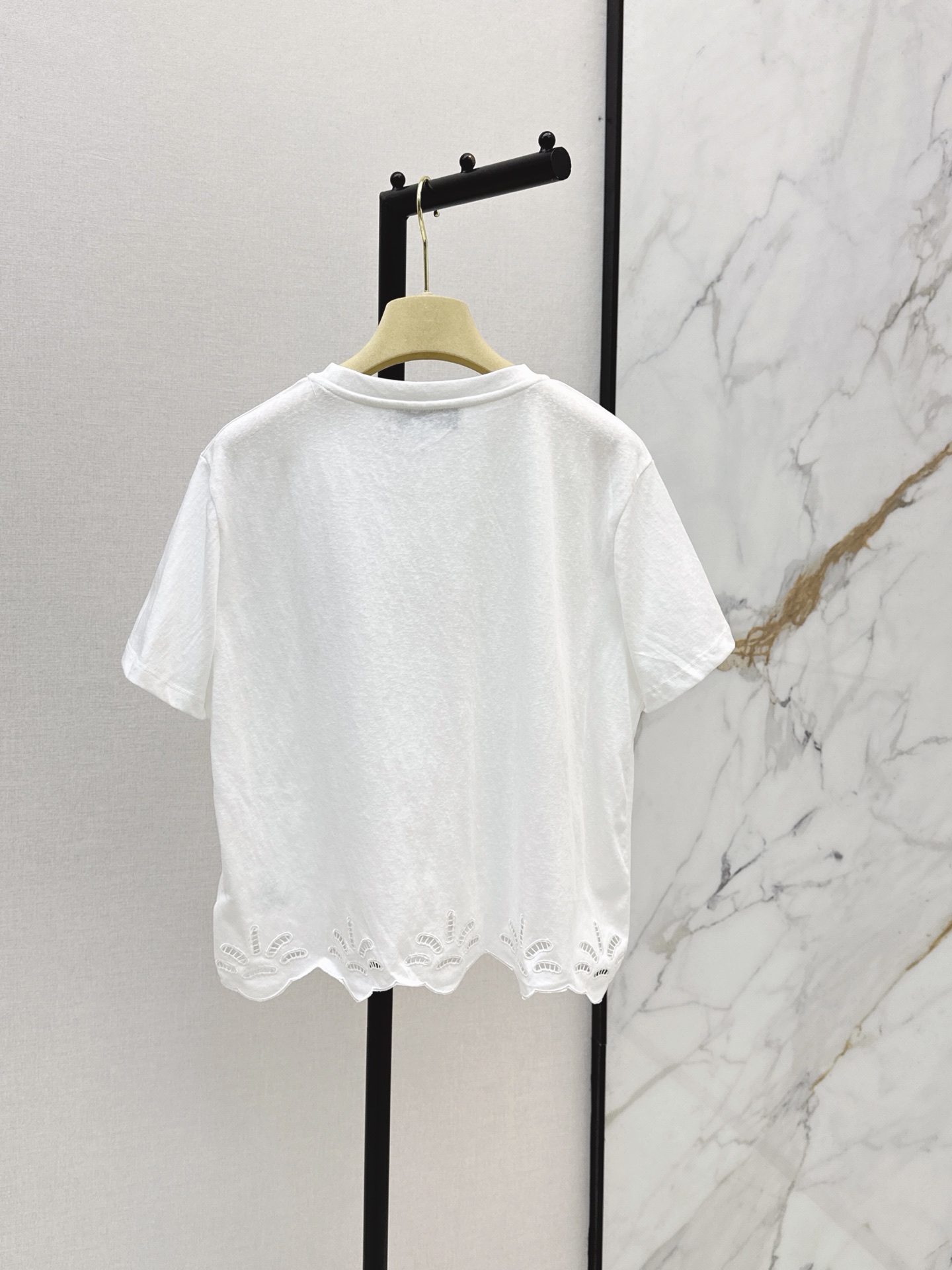 Miu 26ss embroidery t-shirt