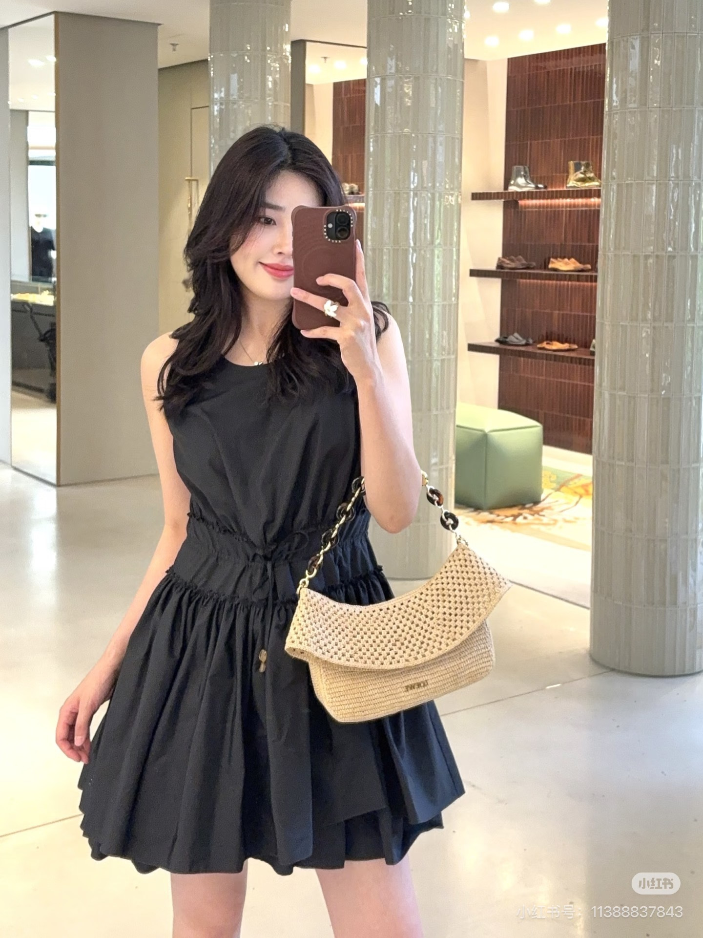 Loe 26ss drawstring dress