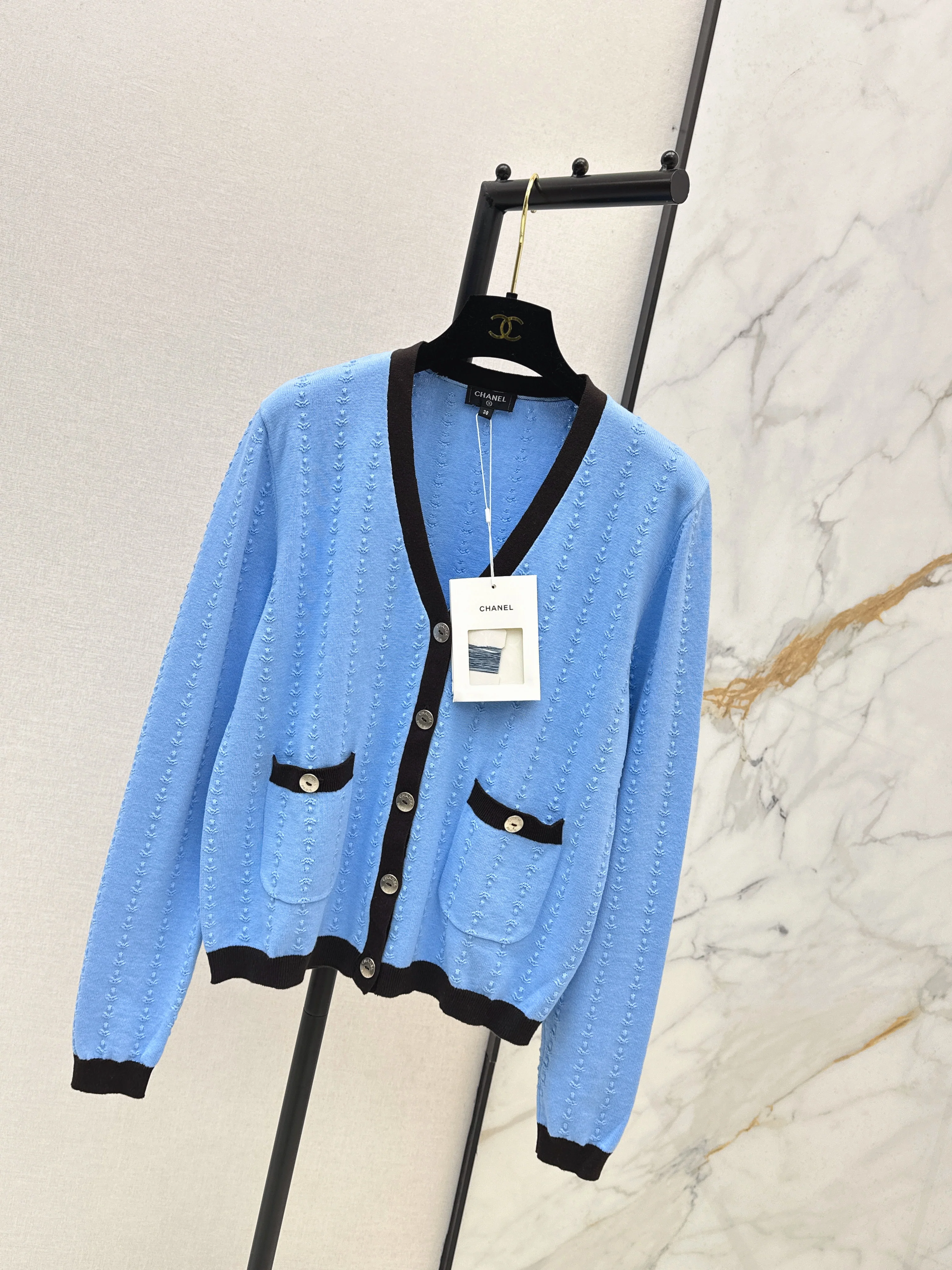 Chan 26ss embroidery cardigan