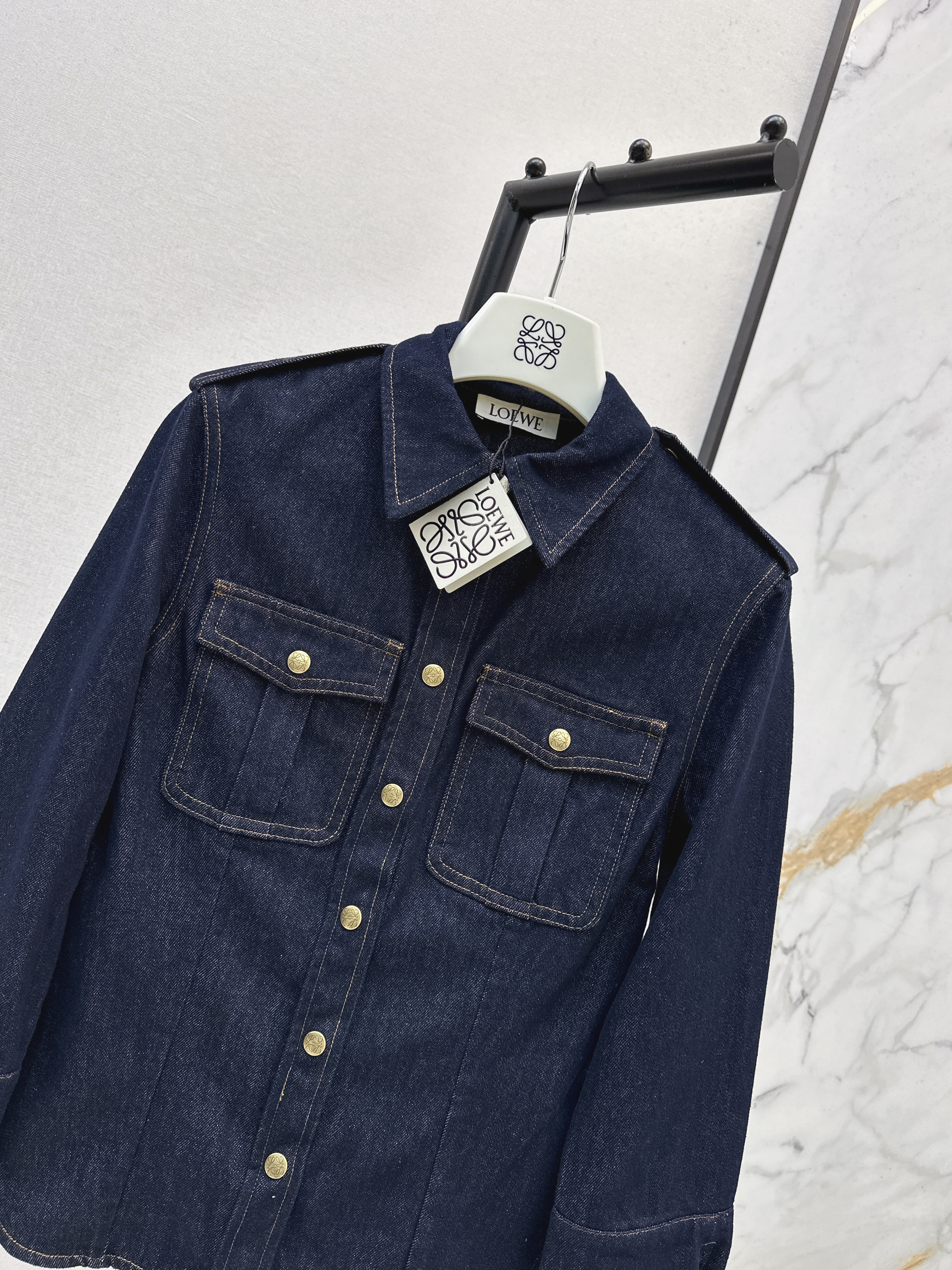 Loe 26ss denim shirt