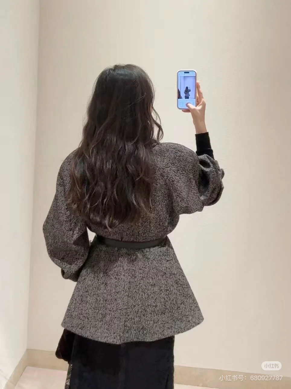 Chol 26ss ruffle-hem belted jacket