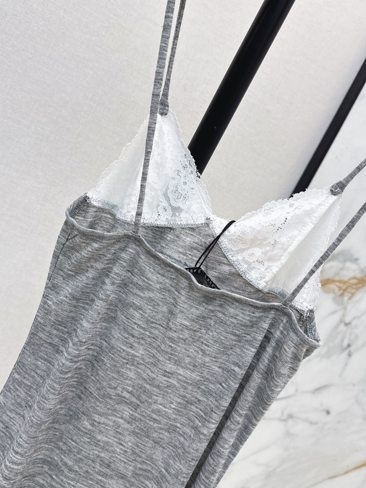 Miu 26ss lave knit slip dress