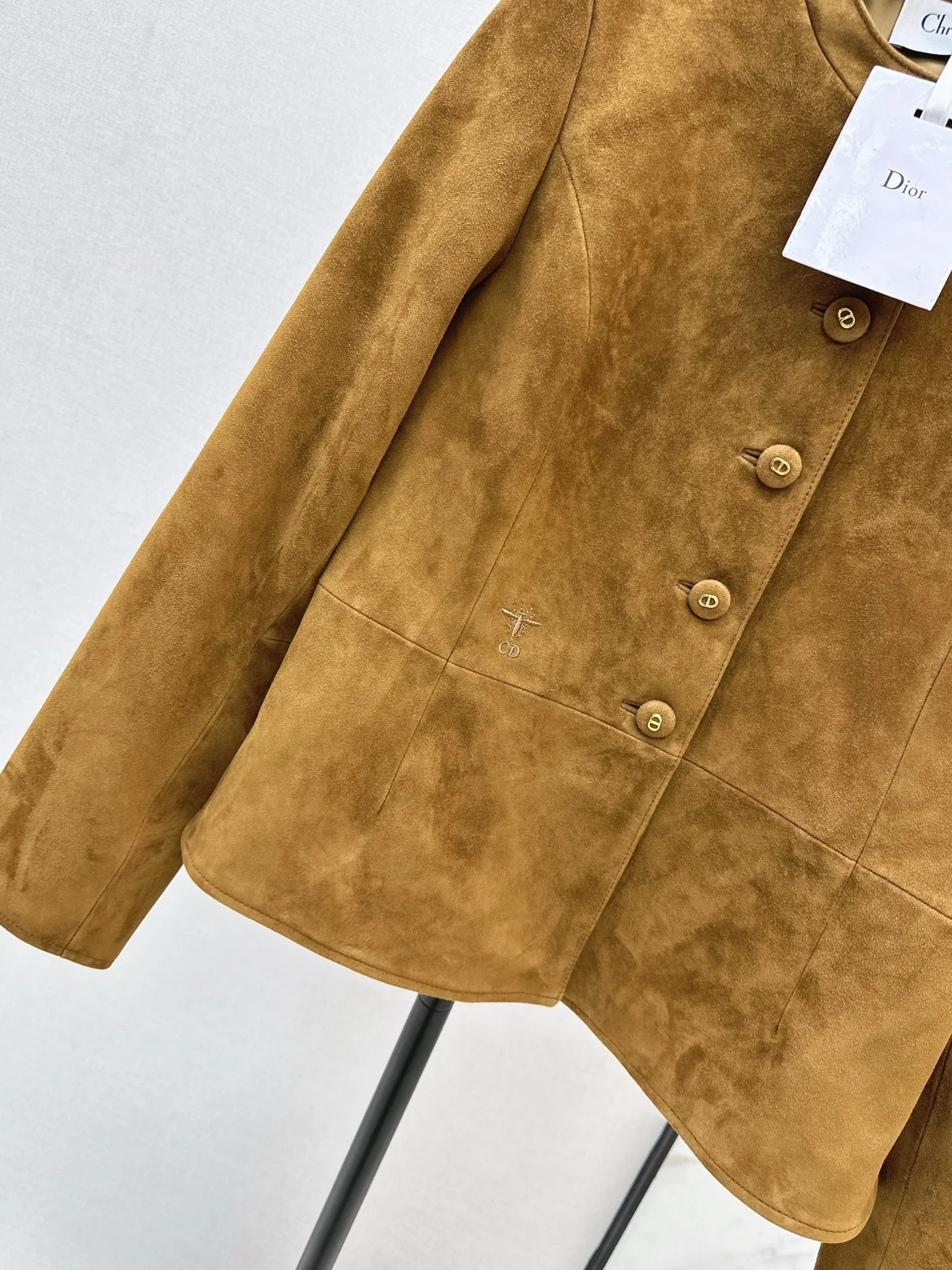 CD 25fw suede leather jacket