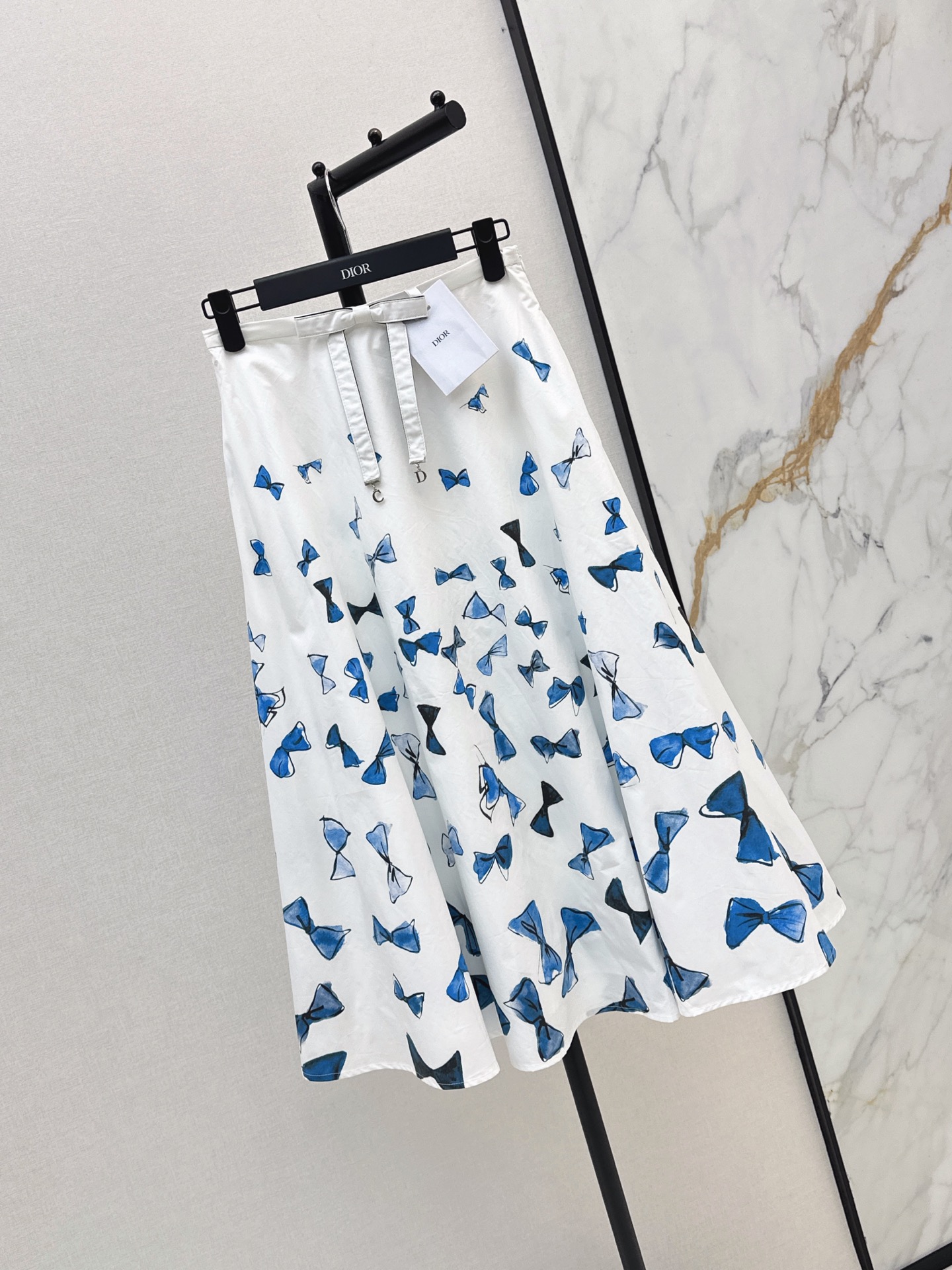 CD 26ss print ppleated skirt